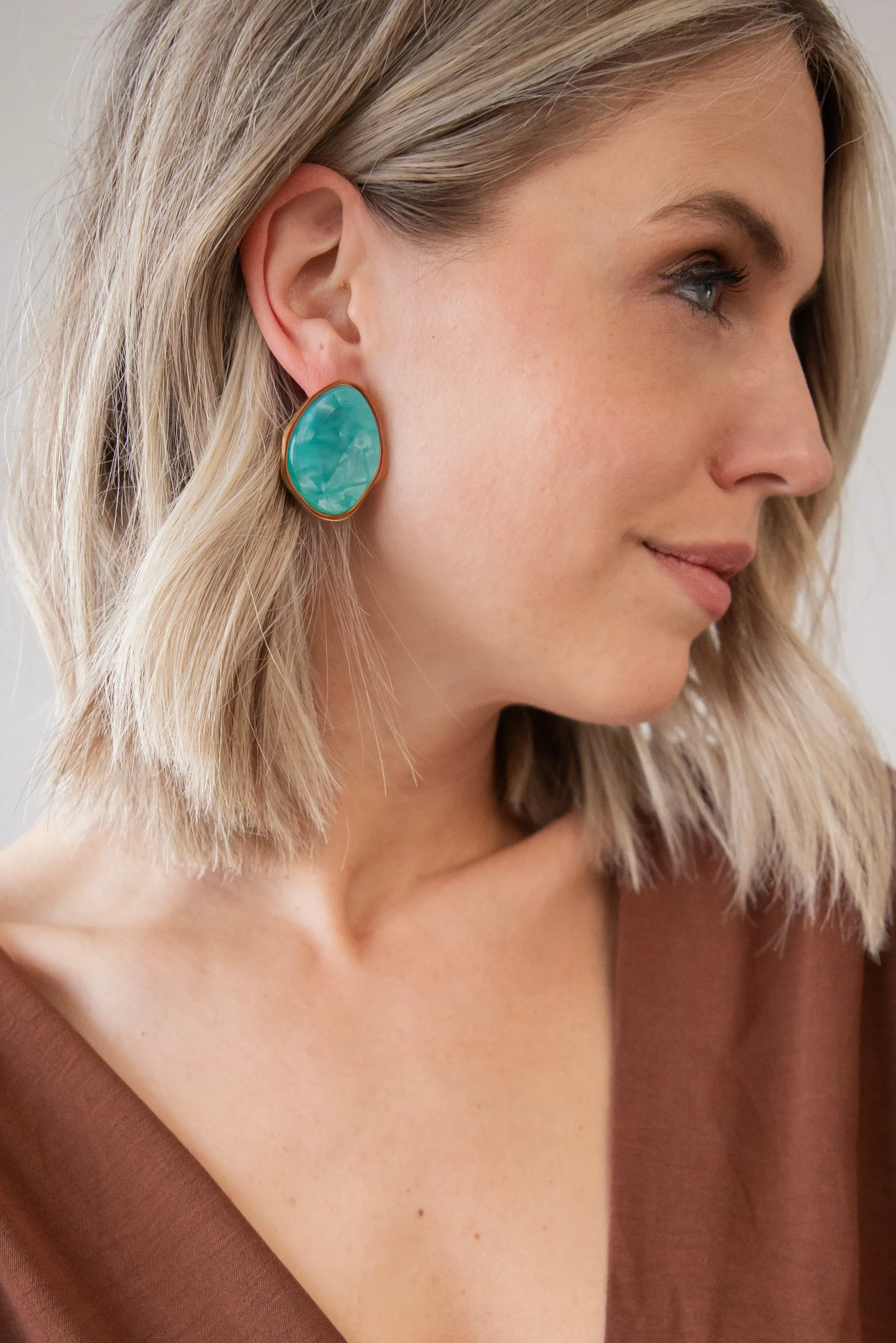 Perfectly Imperfect Blue - Oorbellen