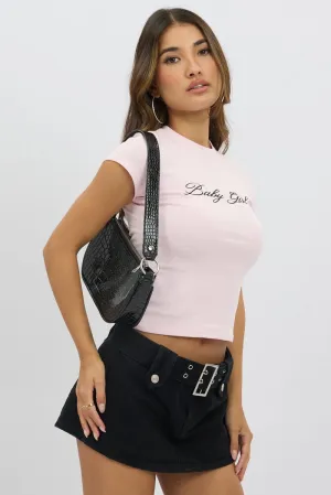 Pink Graphic Tee Short Sleeve
