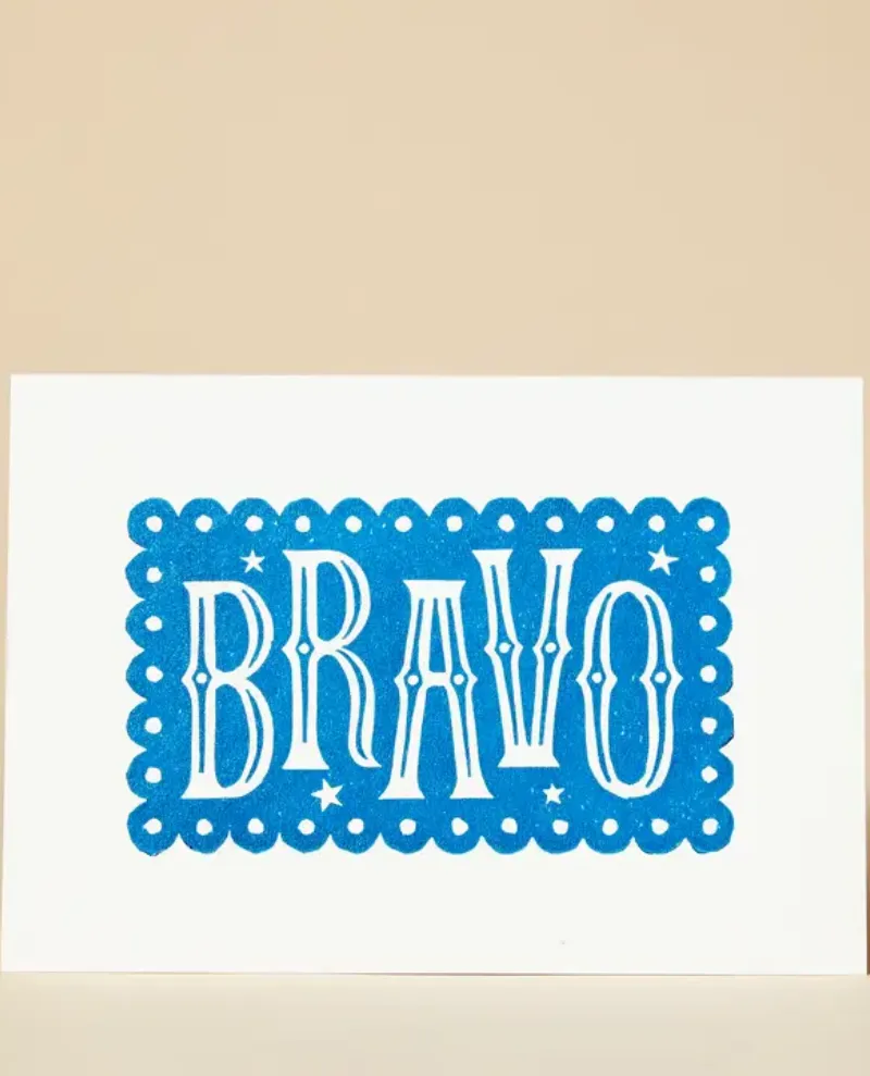 Pressed and Folded Bravo Blue