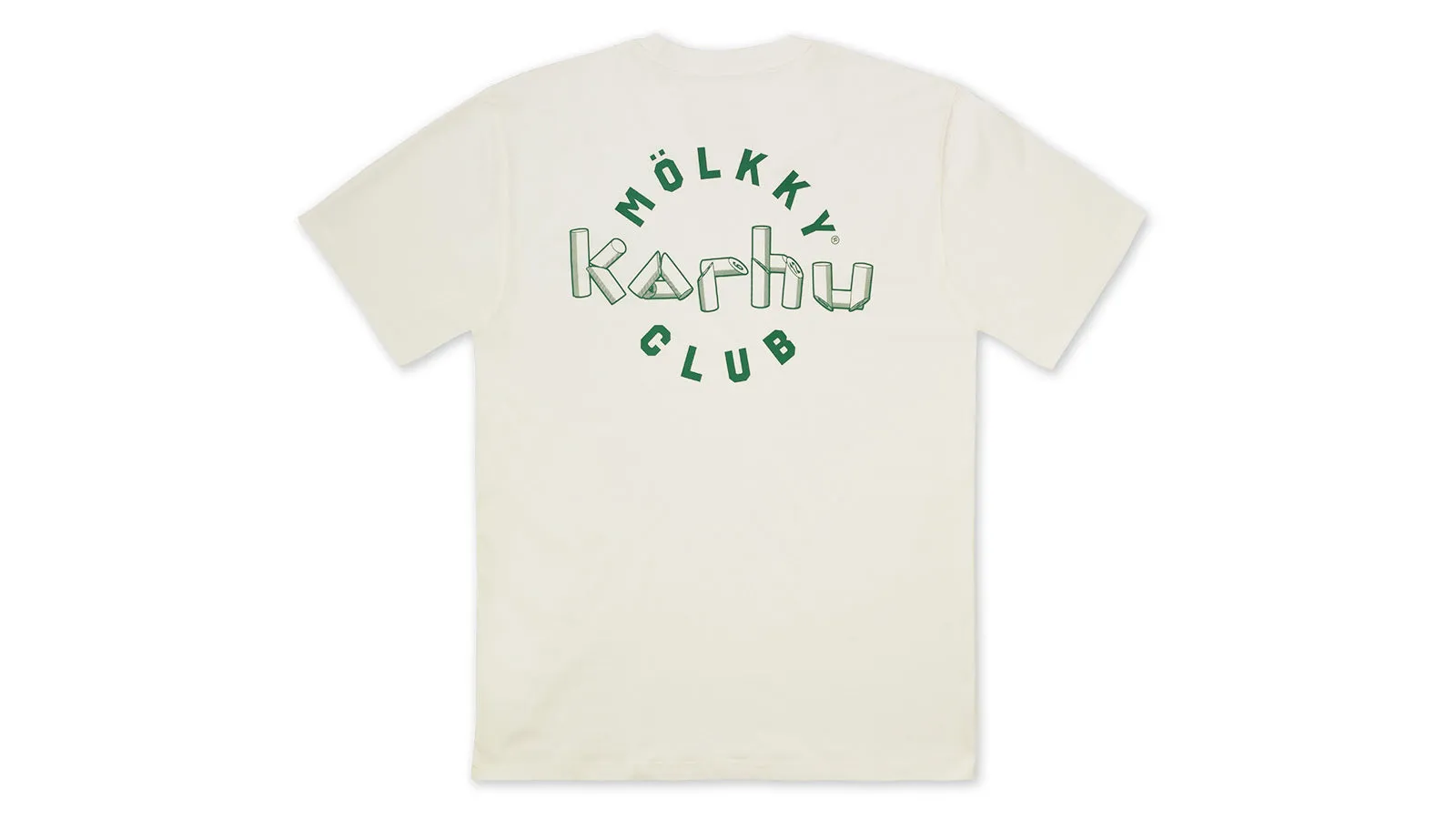 "MÖLKKY" PACK CLUB T-SHIRT - SUGAR SWIZZLE / VERDANT GREEN