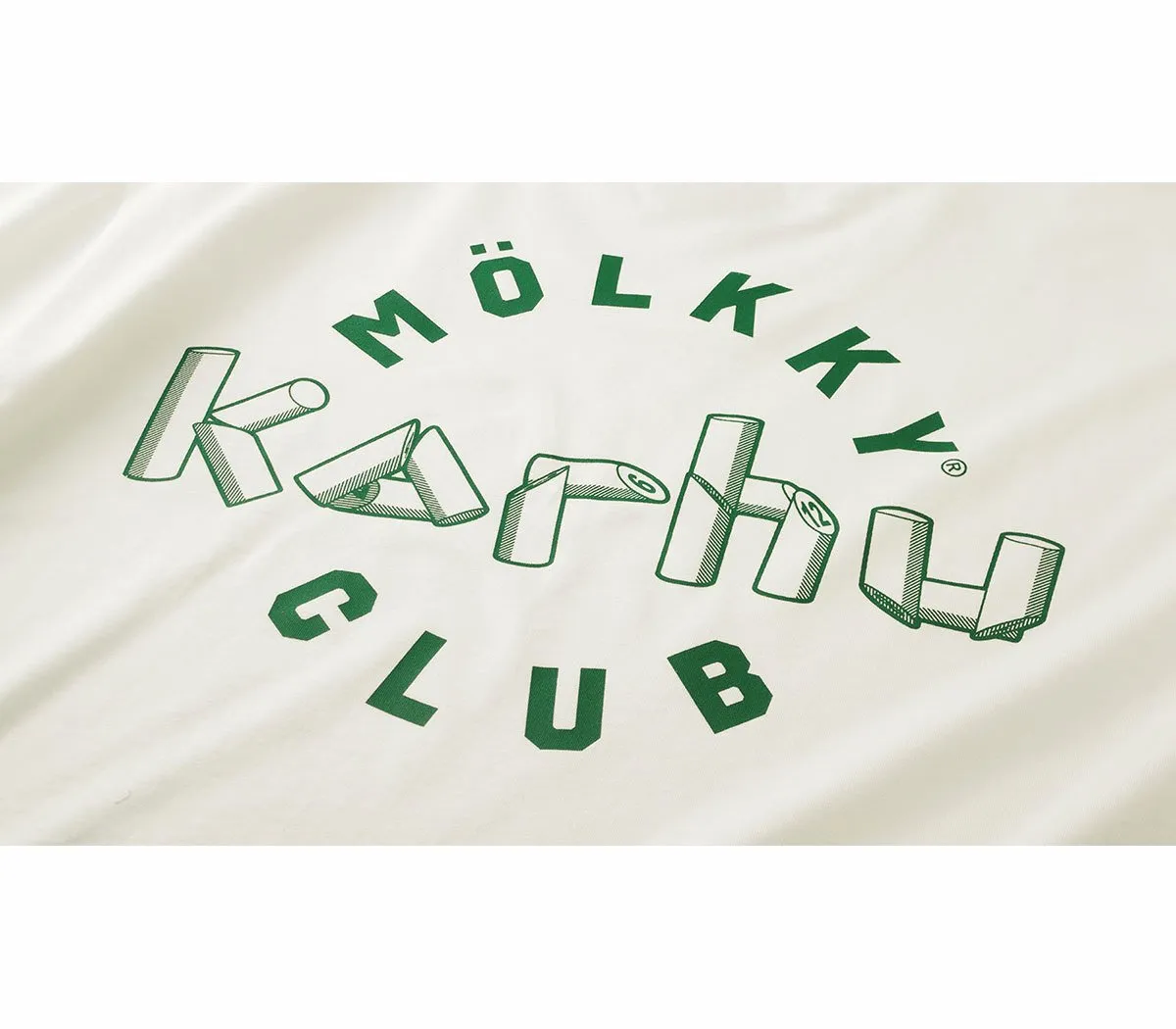 "MÖLKKY" PACK CLUB T-SHIRT - SUGAR SWIZZLE / VERDANT GREEN