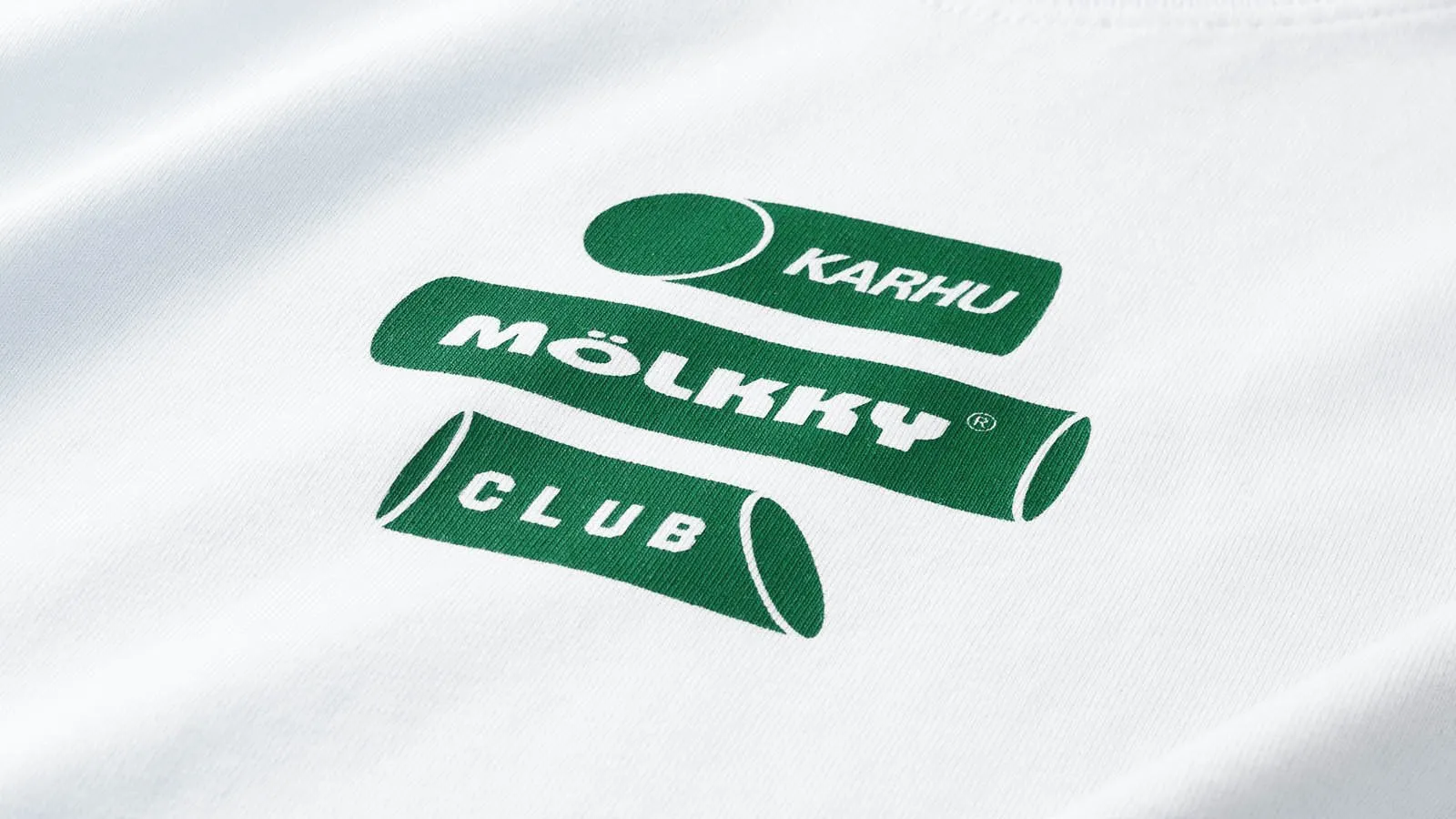 "MÖLKKY" PACK CLUB T SHIRT - WHITE / VERDANT GREEN
