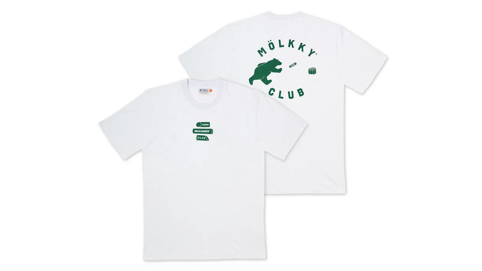 "MÖLKKY" PACK CLUB T SHIRT - WHITE / VERDANT GREEN