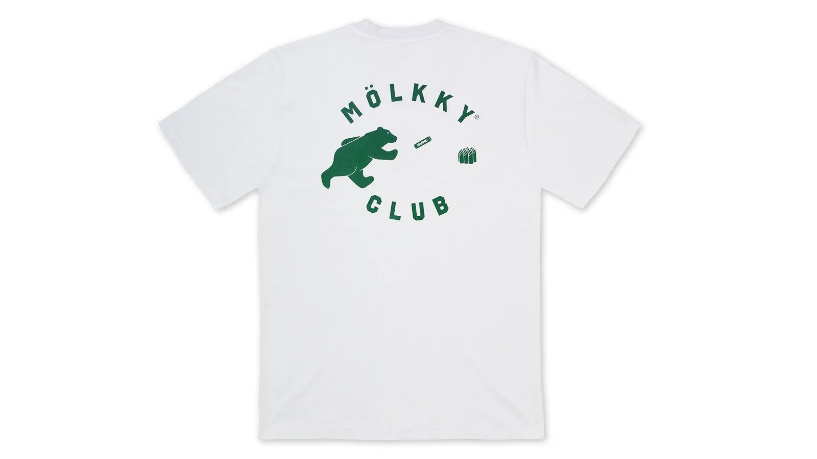 "MÖLKKY" PACK CLUB T SHIRT - WHITE / VERDANT GREEN