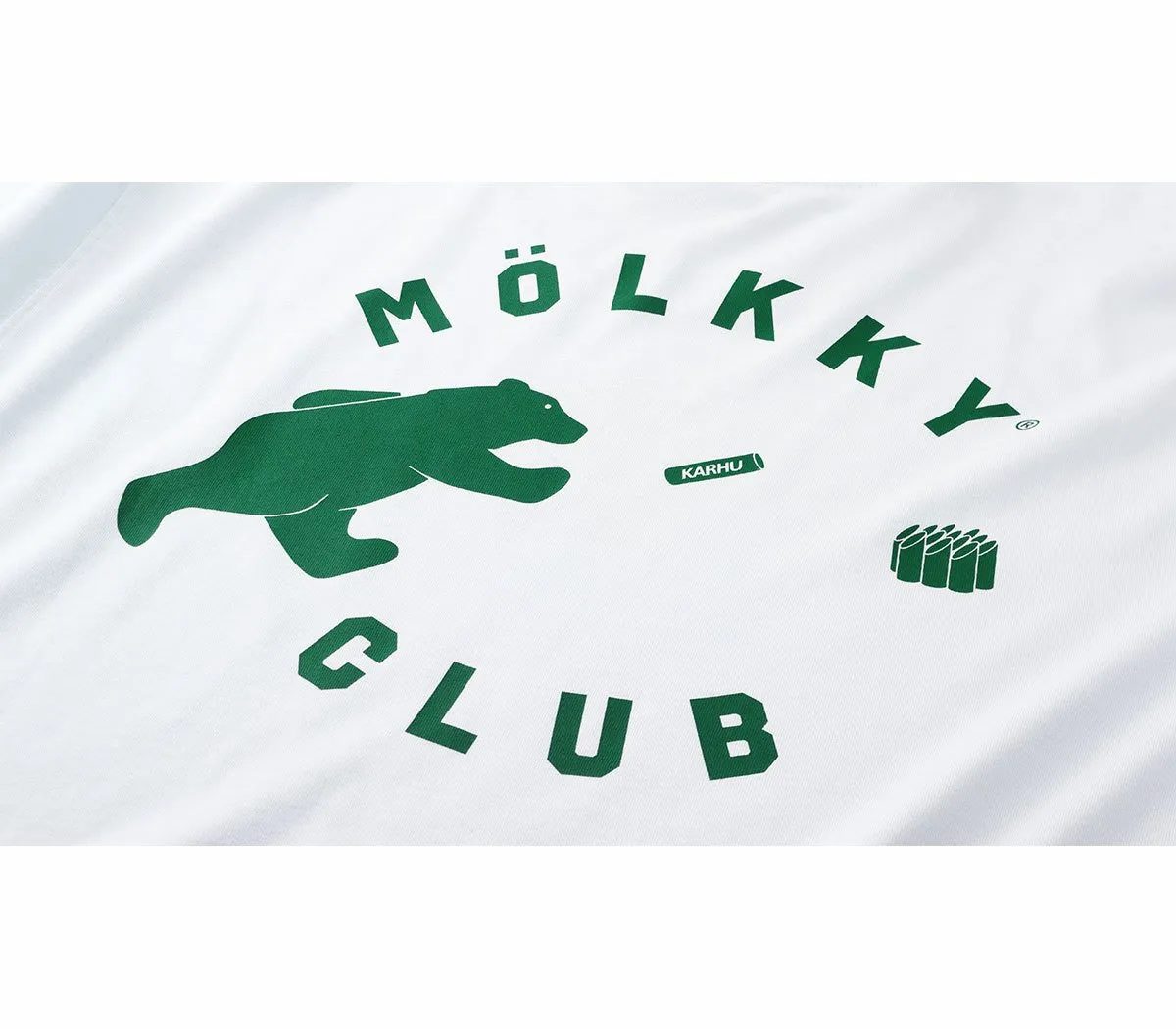 "MÖLKKY" PACK CLUB T SHIRT - WHITE / VERDANT GREEN
