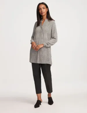 Rambling Dot Nehru Tunic- Sale