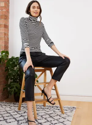 Raven Leather Trouser