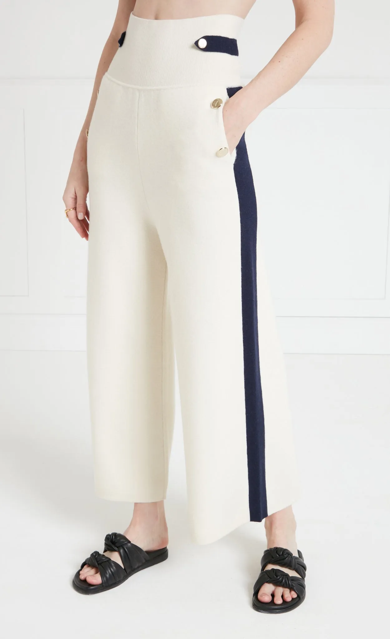 Ribera Knit Trousers - Ivory