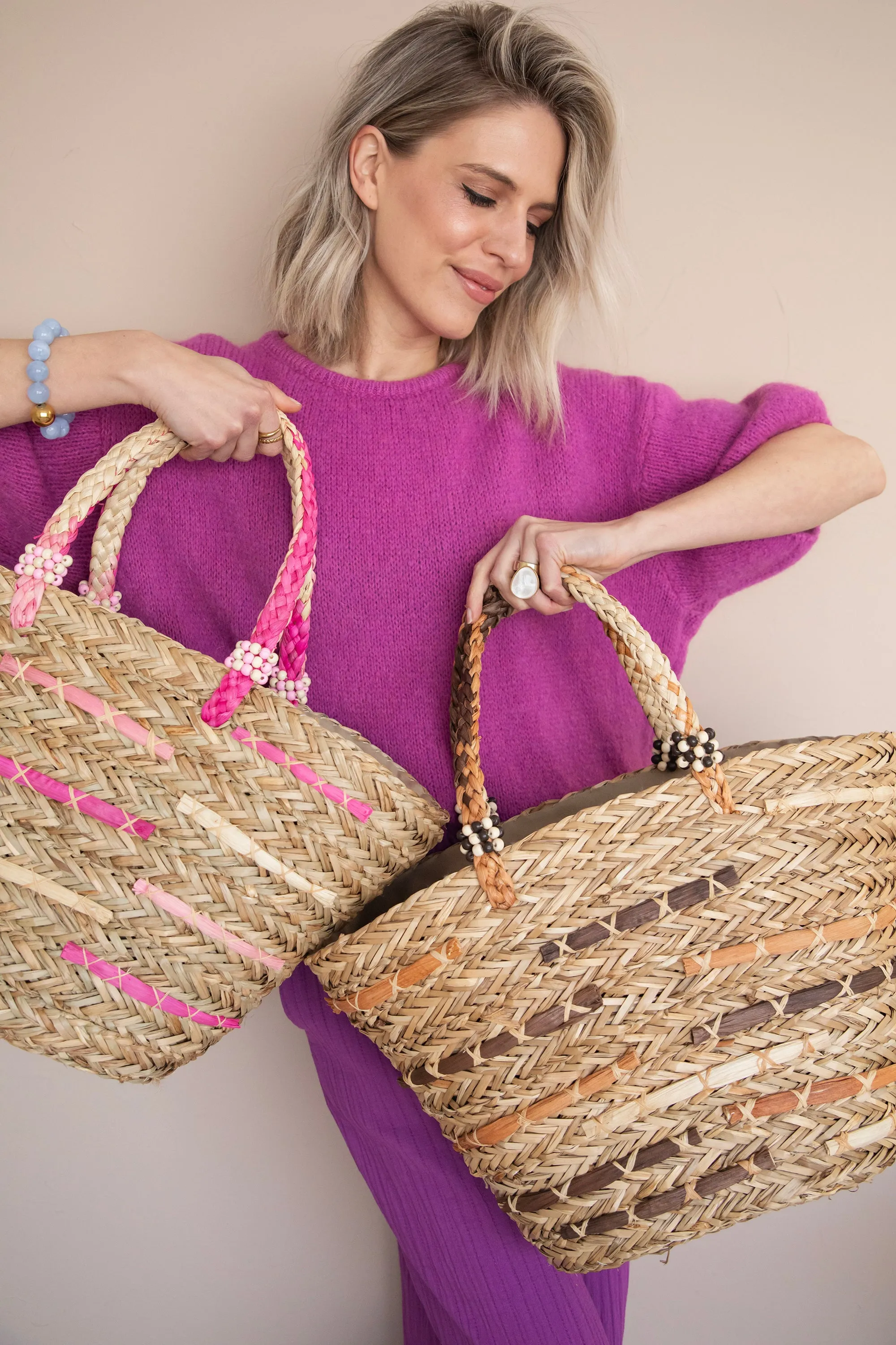 Rio Rotan Sand/Camel - Handtas