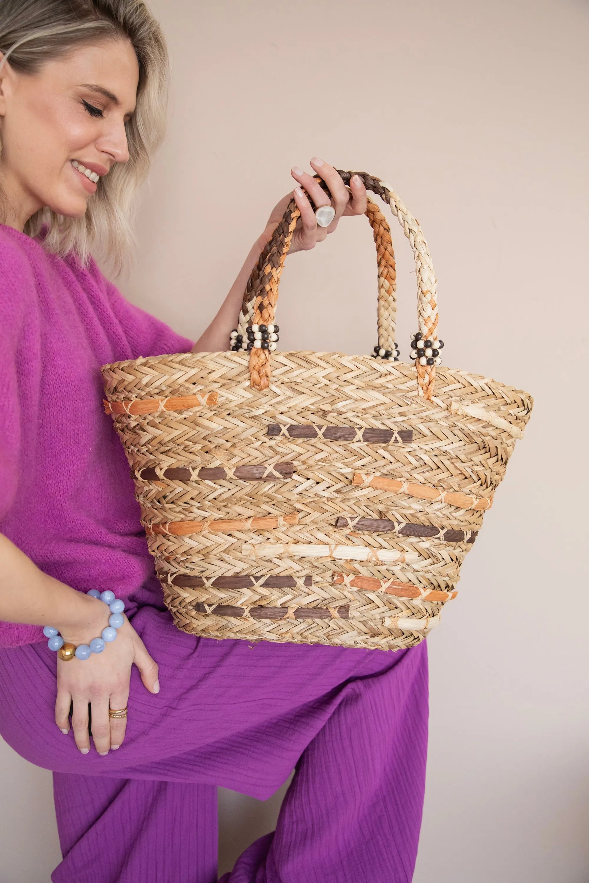Rio Rotan Sand/Camel - Handtas