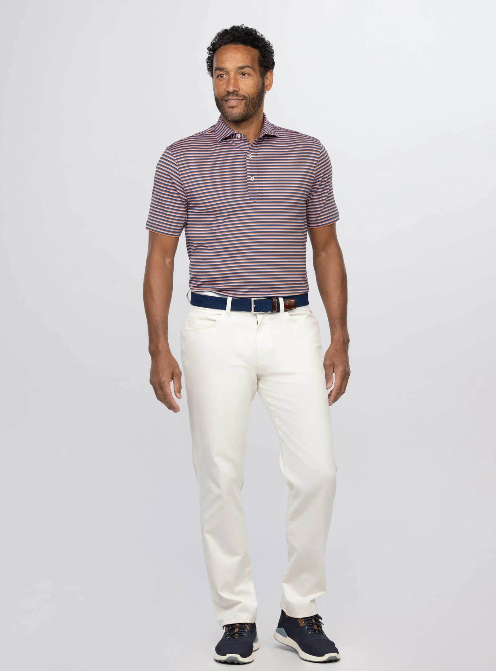 Ryan Stripe Performance Polo