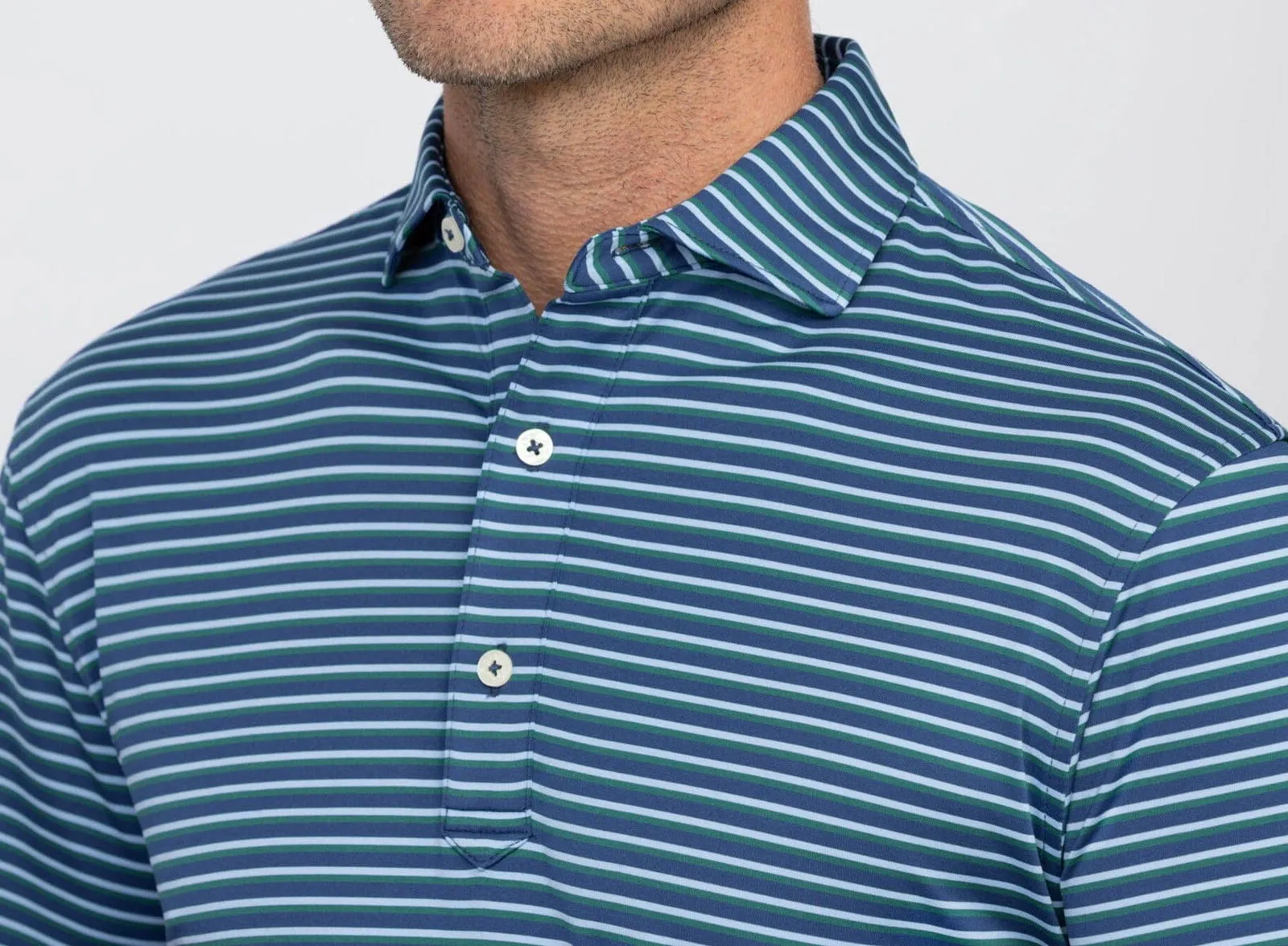 Ryan Stripe Performance Polo