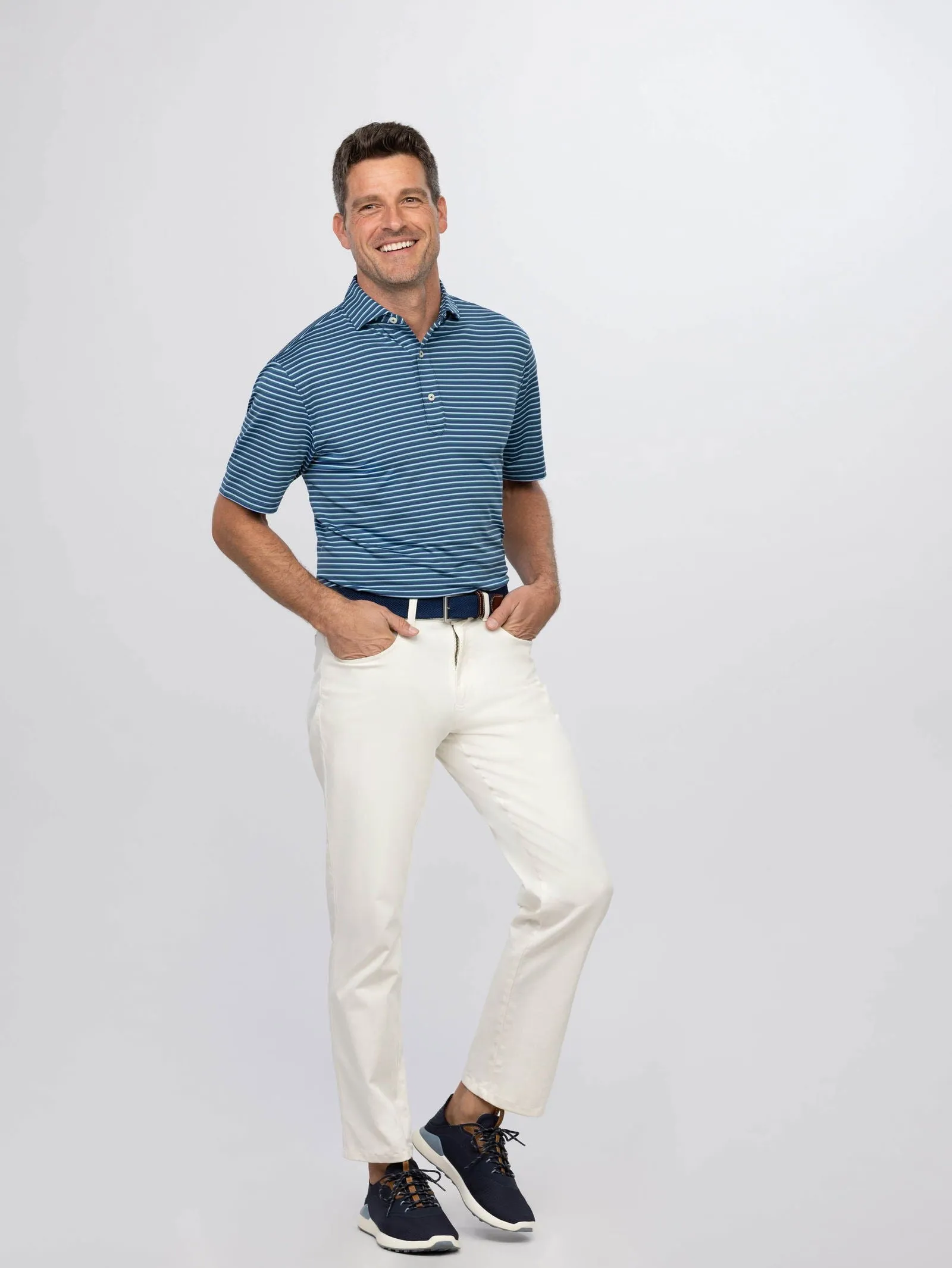Ryan Stripe Performance Polo