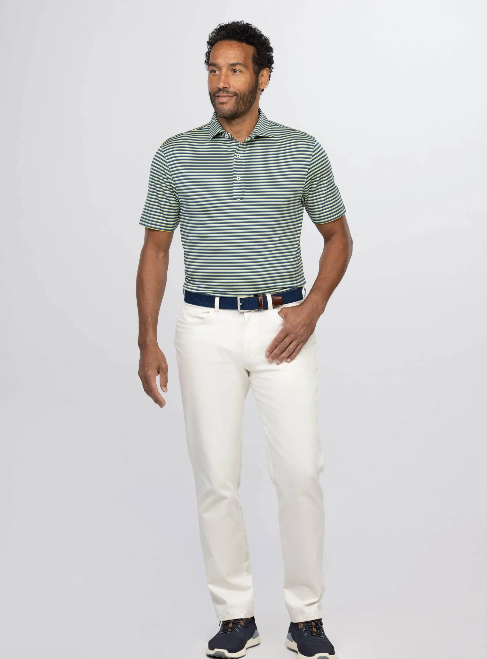 Ryan Stripe Performance Polo