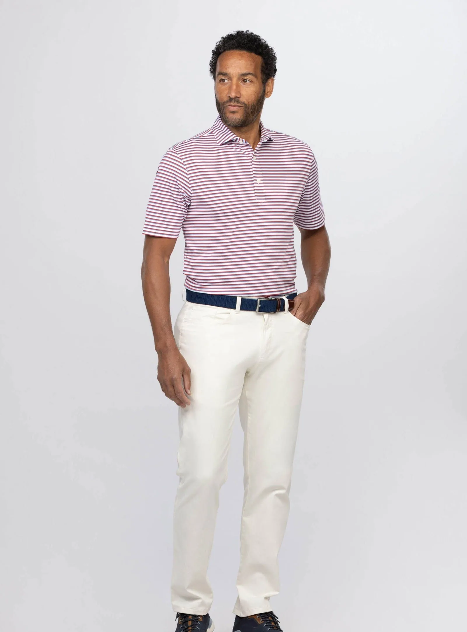 Ryan Stripe Performance Polo
