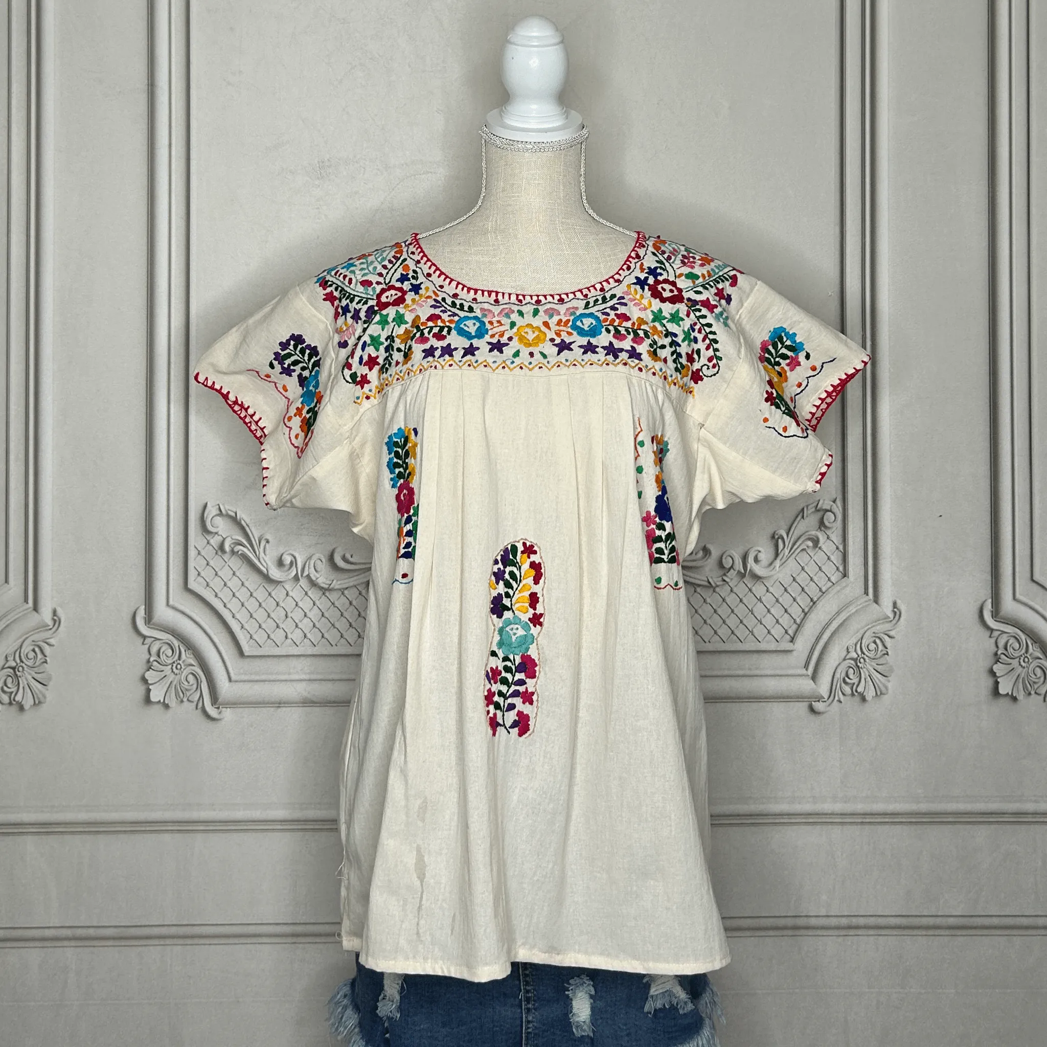 San Antonino Mexican Blouse - Sandrita Multi