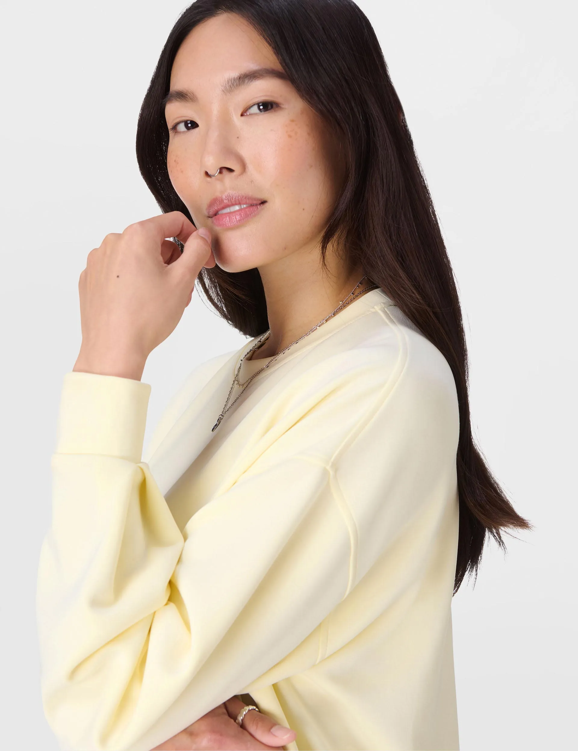 Sand Wash CloudWeight Sweatshirt - Buttercream Yellow