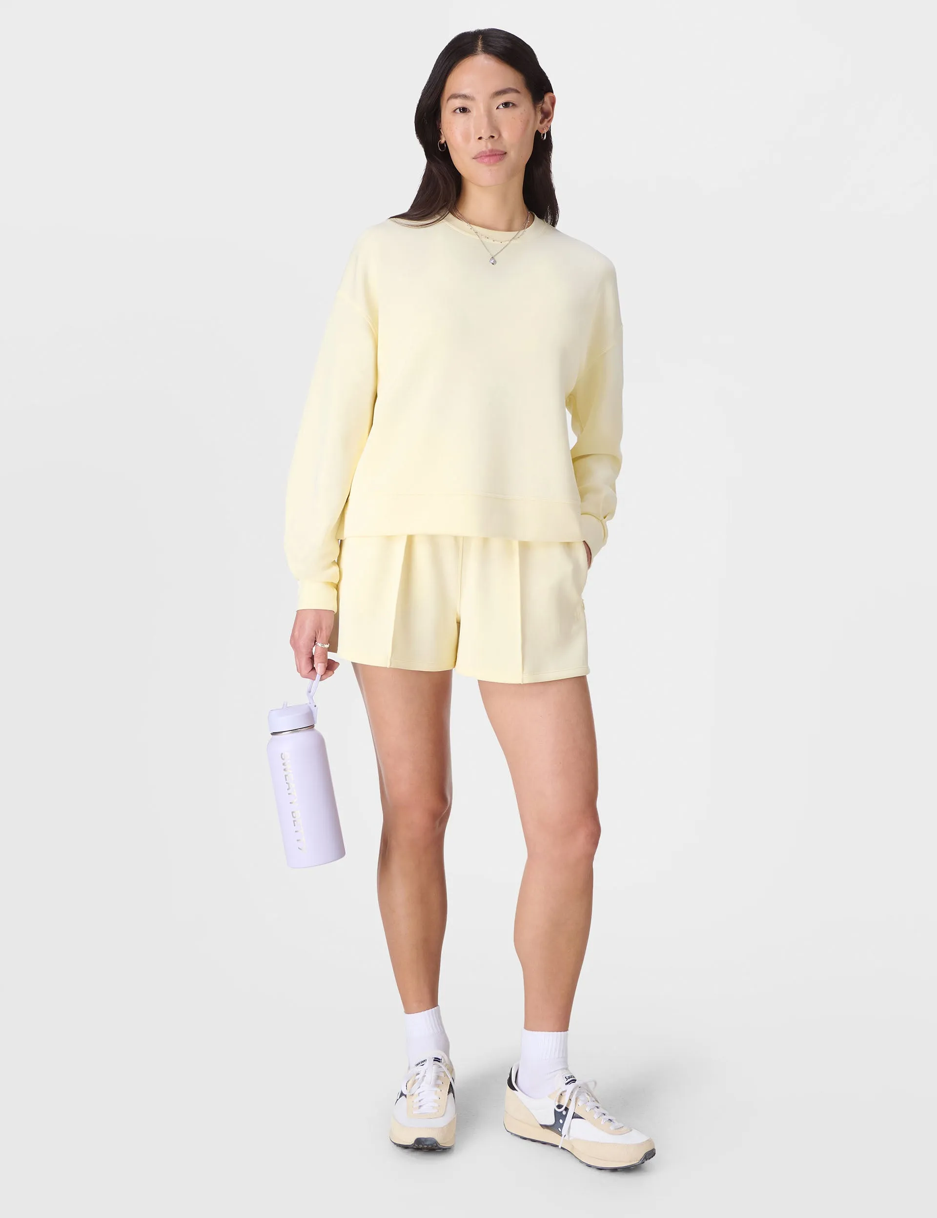 Sand Wash CloudWeight Sweatshirt - Buttercream Yellow