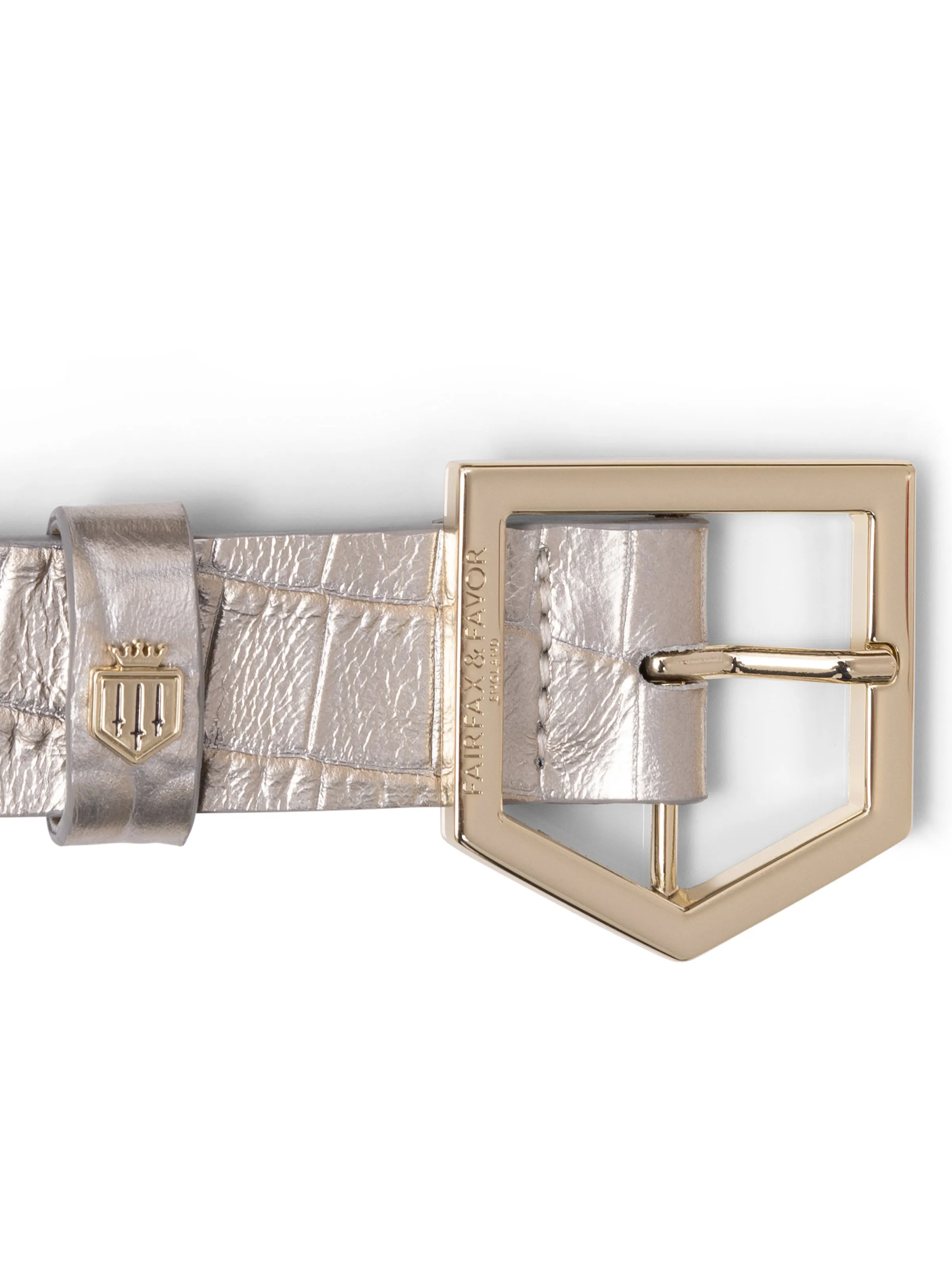 Sennowe Belt - Champagne Croc