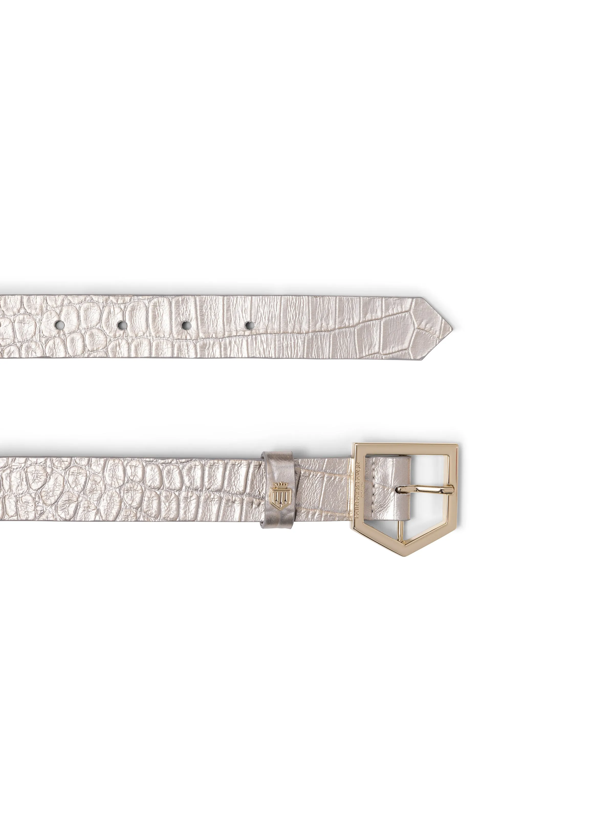 Sennowe Belt - Champagne Croc