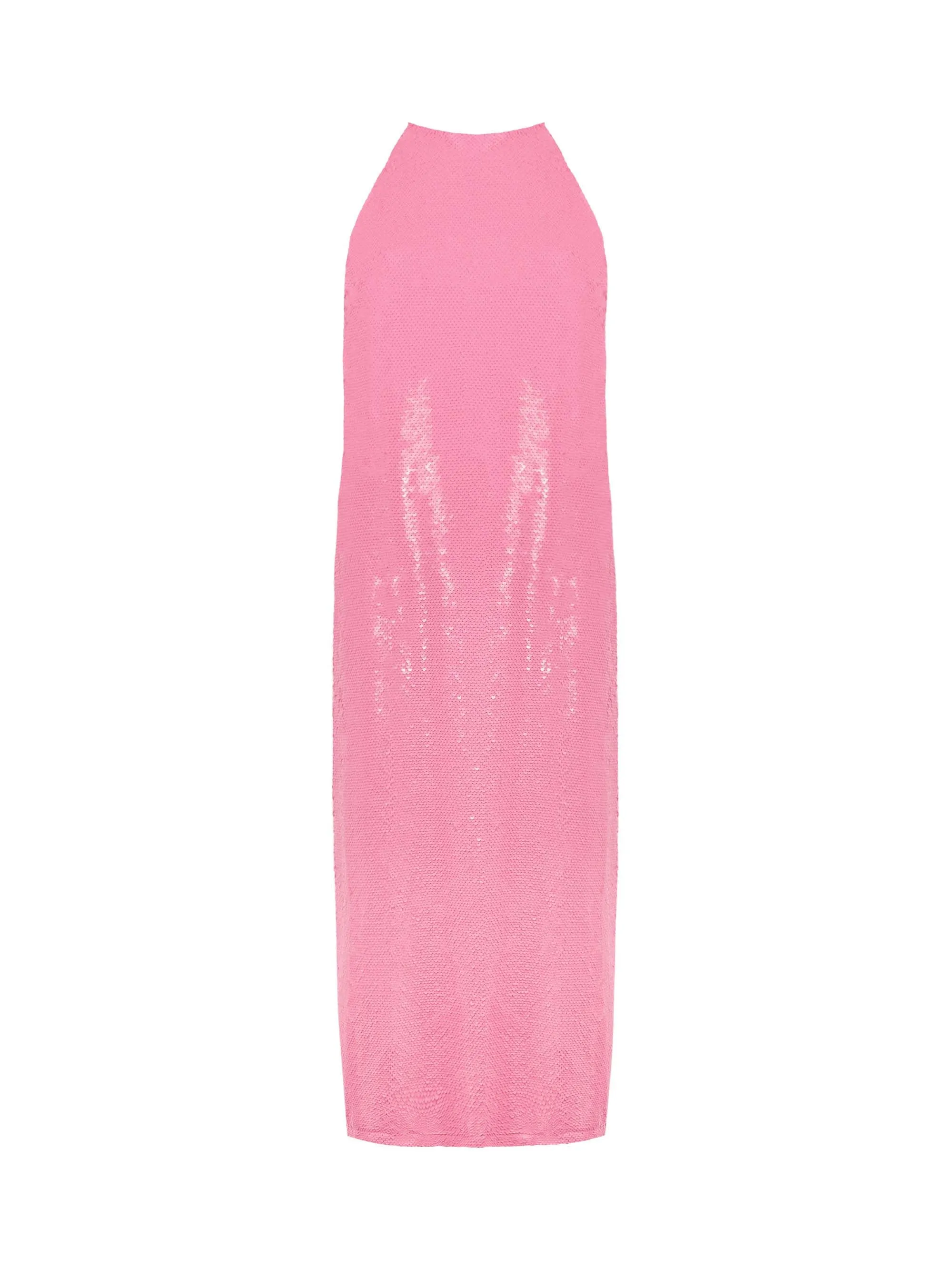 Sequin Halter Midi Dress