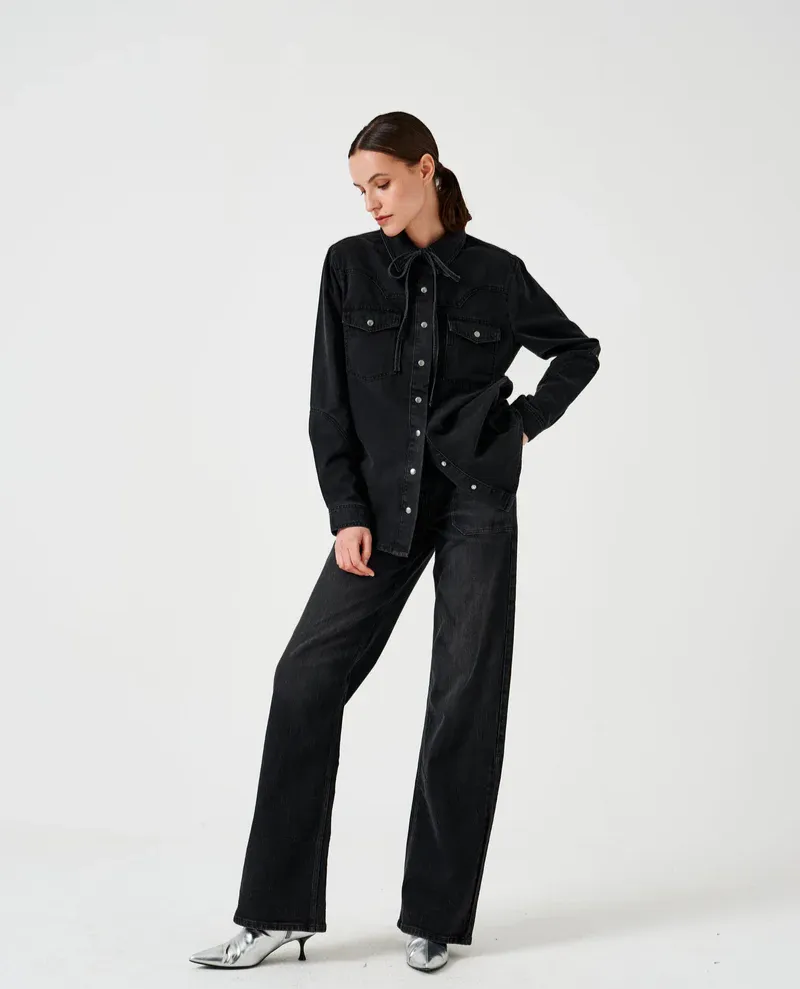 Seventy   Mochi Mia Vintage Black Shirt