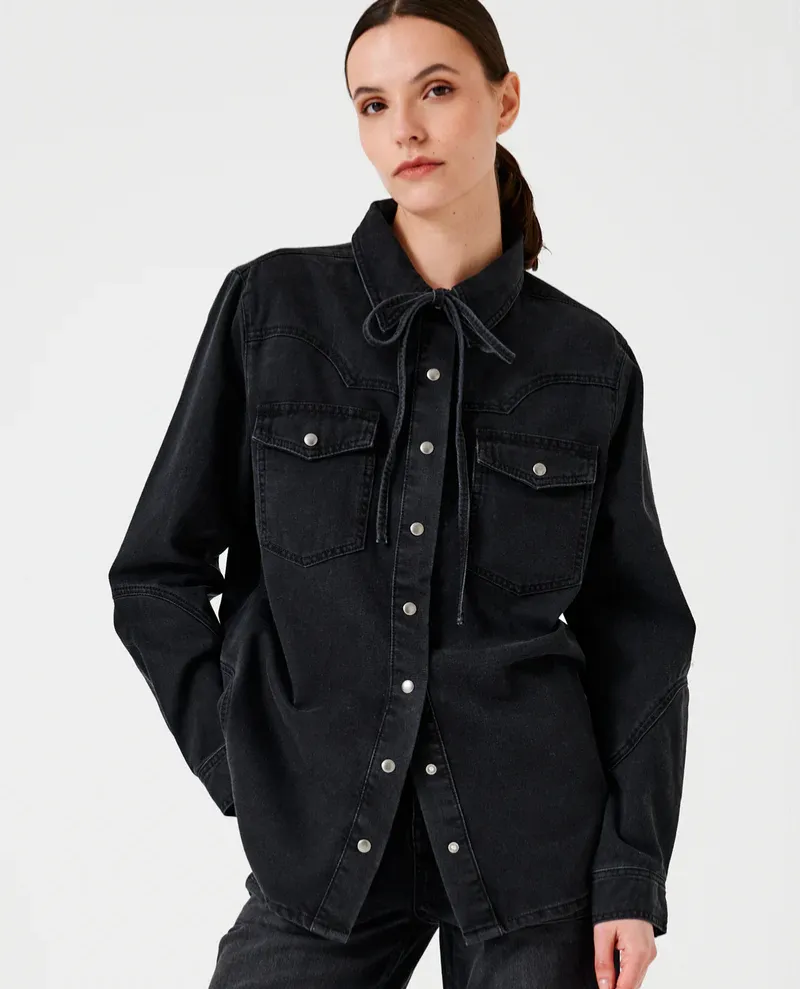 Seventy   Mochi Mia Vintage Black Shirt