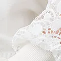 Sheer Lace Sleeve Knitted Jumper