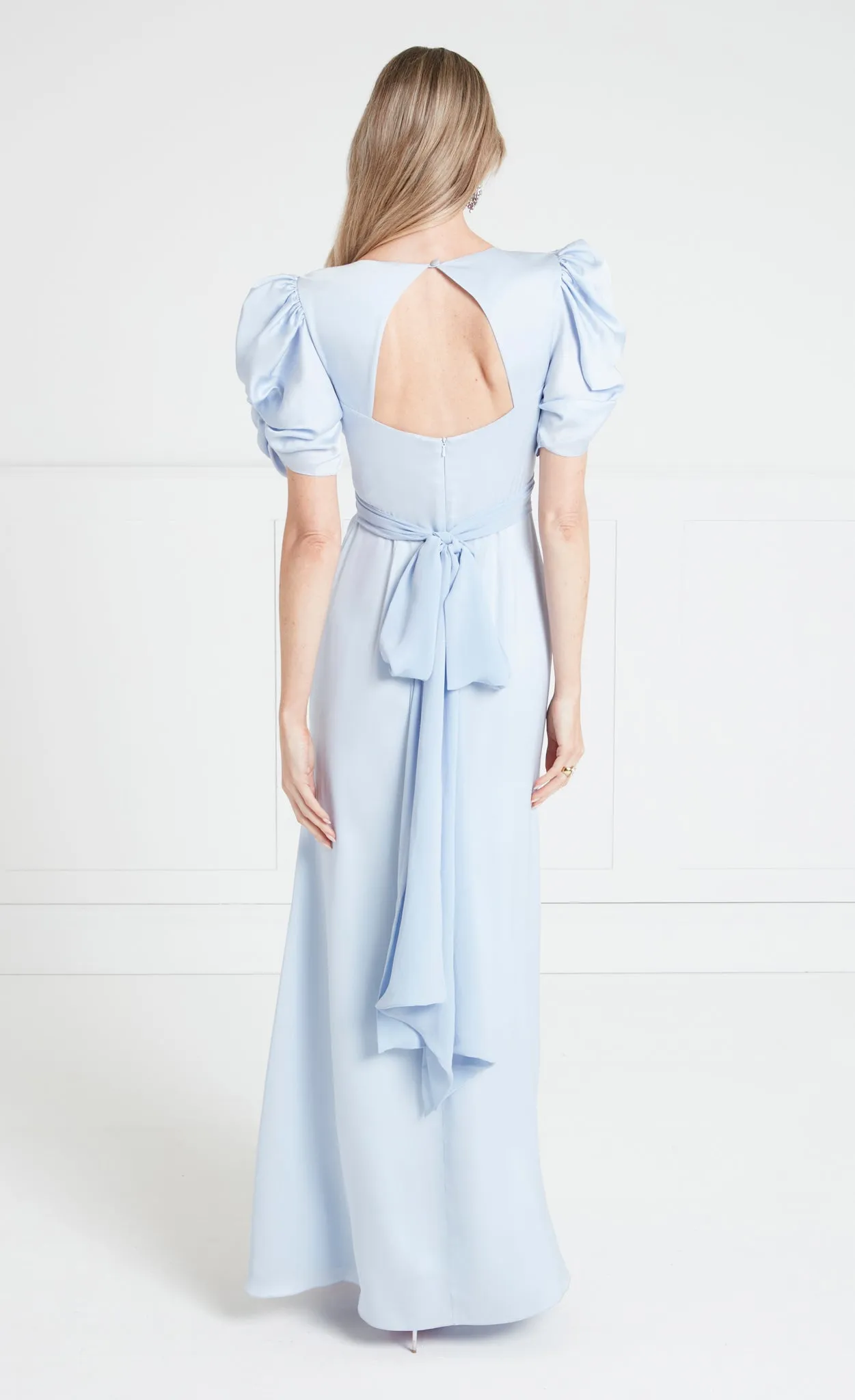 Sofia Sleeved Dress - Powder Blue