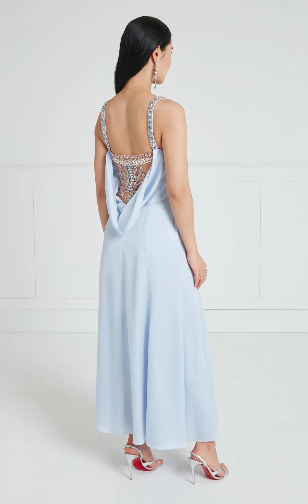 Sofia Strappy Dress - Powder Blue