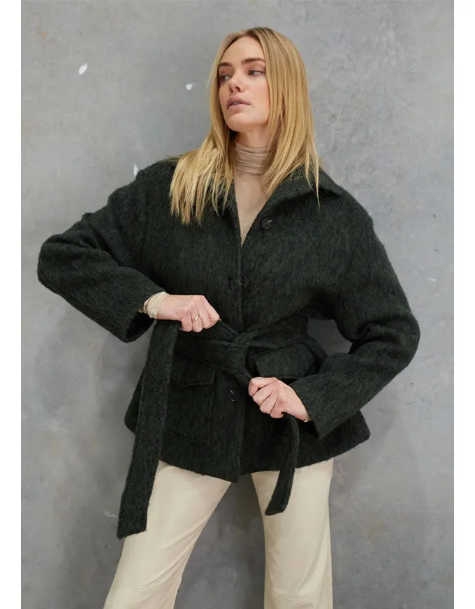 Soraya Mohair Jacket Forest Green
