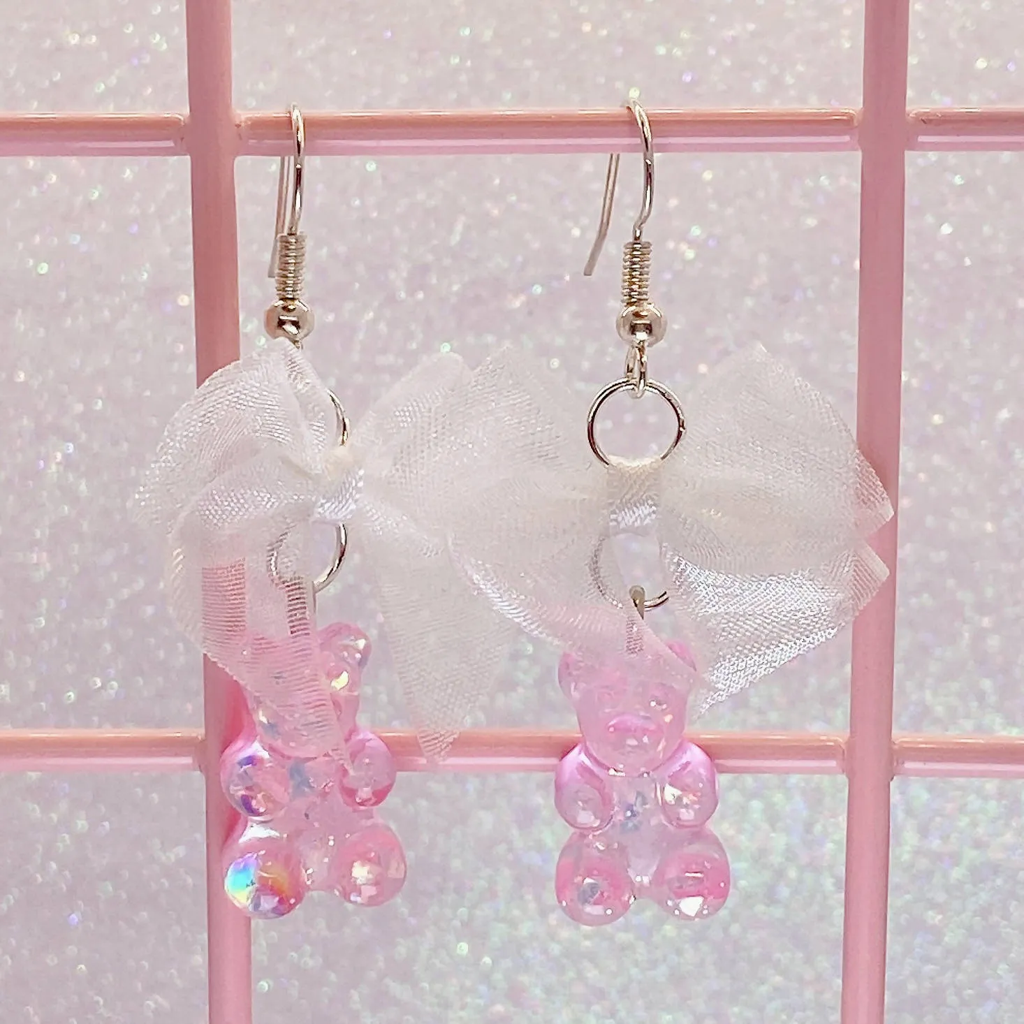 Sparkly Gummi Bear Earrings (5 Colors)