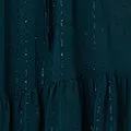 Sparkly Semi Sheer Long Sleeve Midi Dress