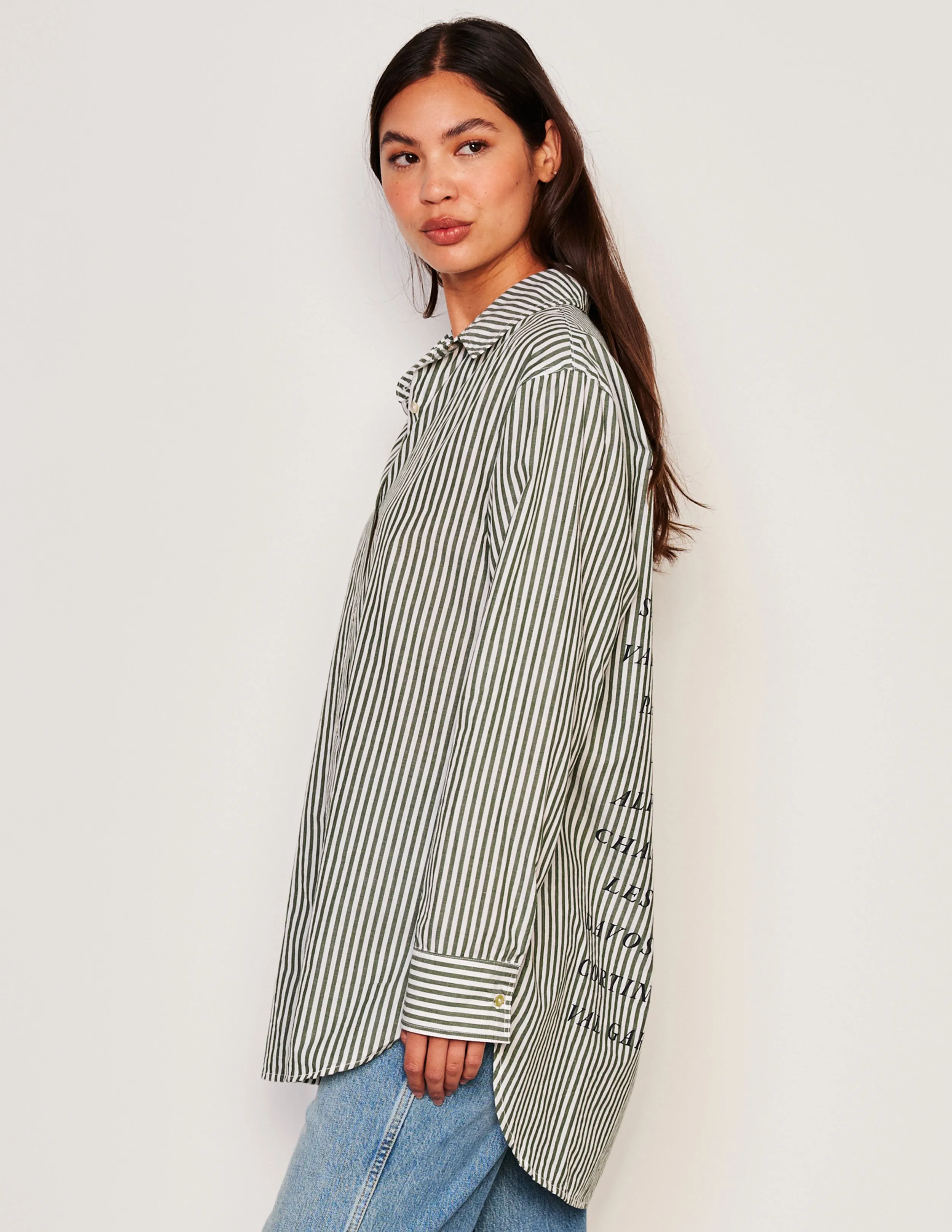 Sundry Destinations Oversized Shirt in Fern