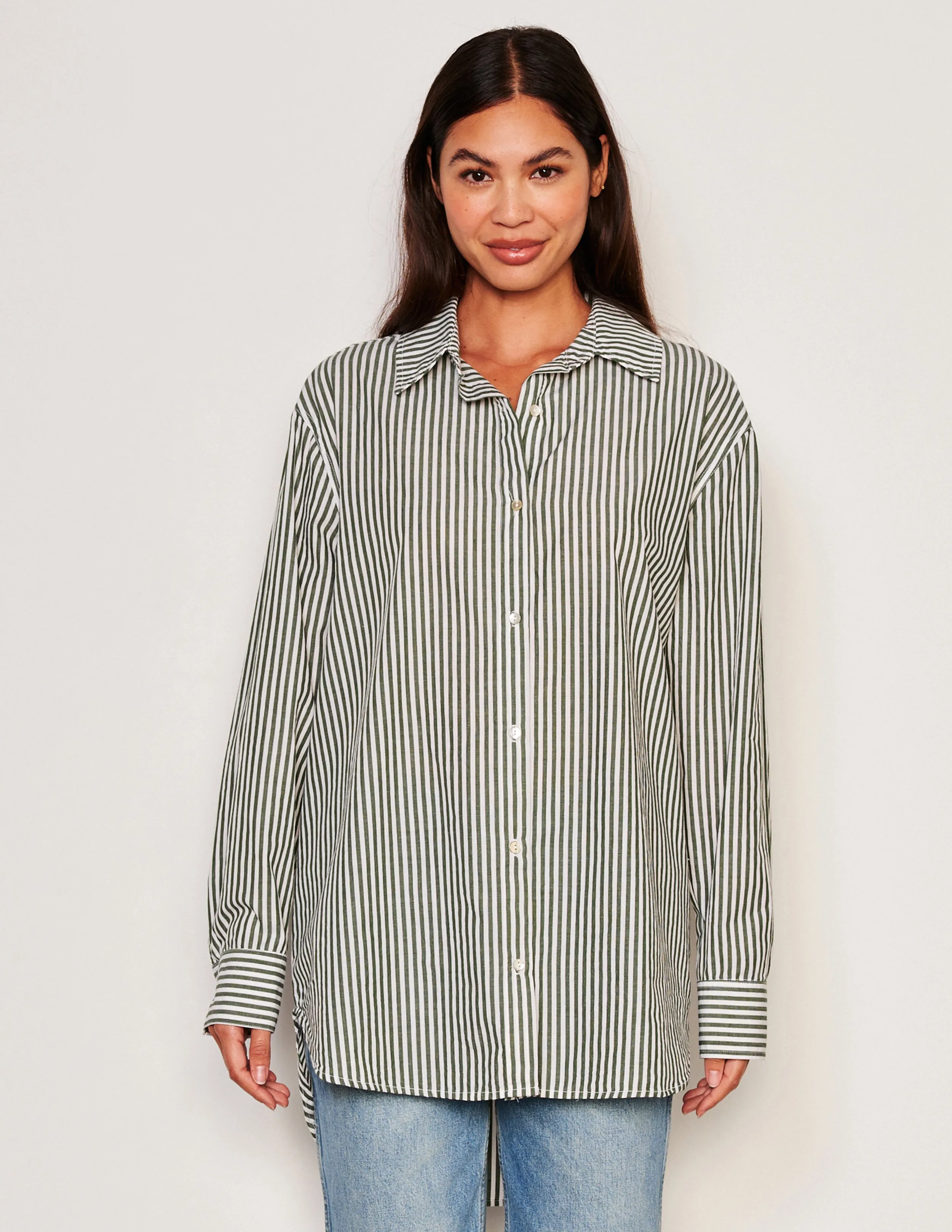 Sundry Destinations Oversized Shirt in Fern