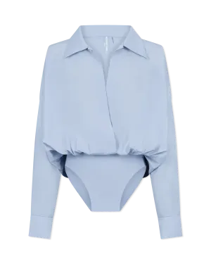 Super Oversized Boyfriend Shirt Bodysuit