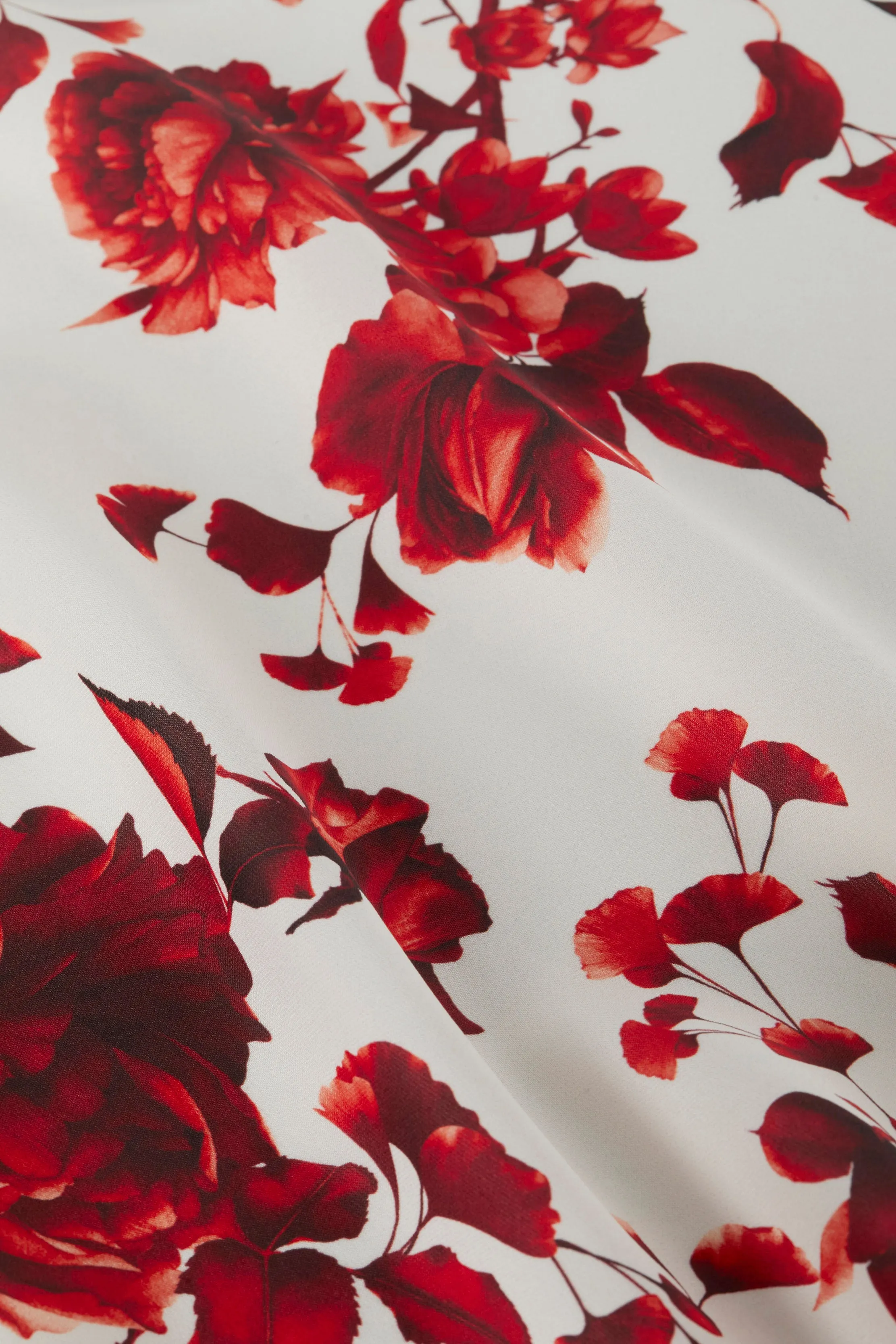 Suzette Silk Raw-Hem Tee
