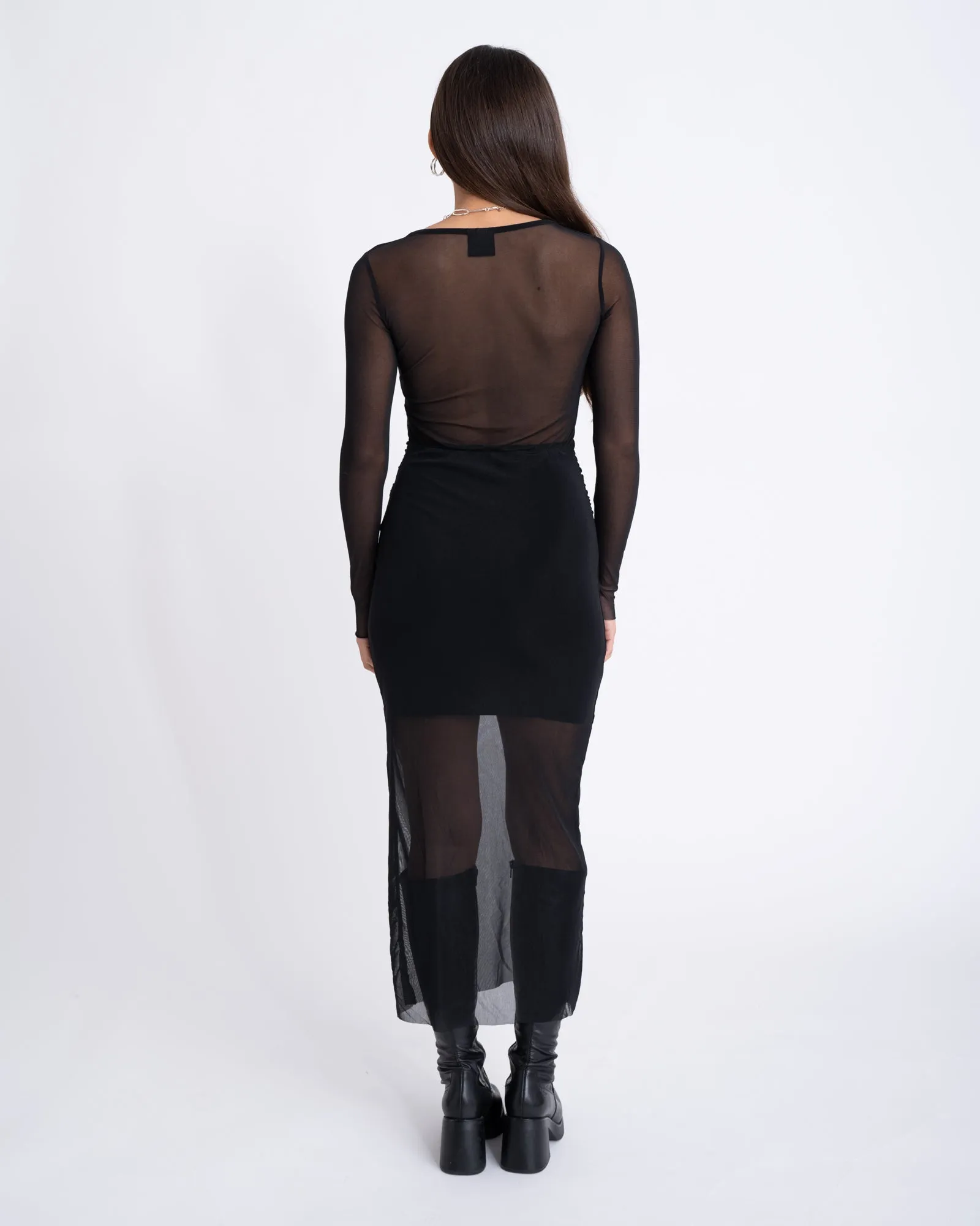 TILTIL Suzie Mesh Dress Black