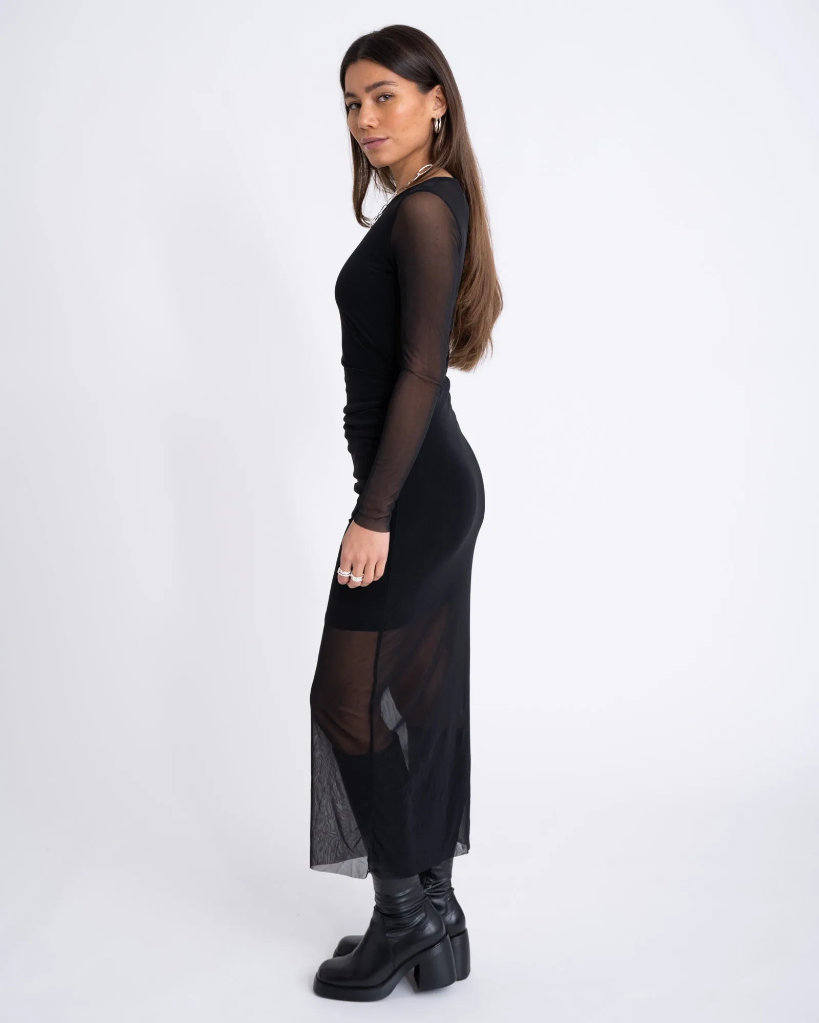 TILTIL Suzie Mesh Dress Black