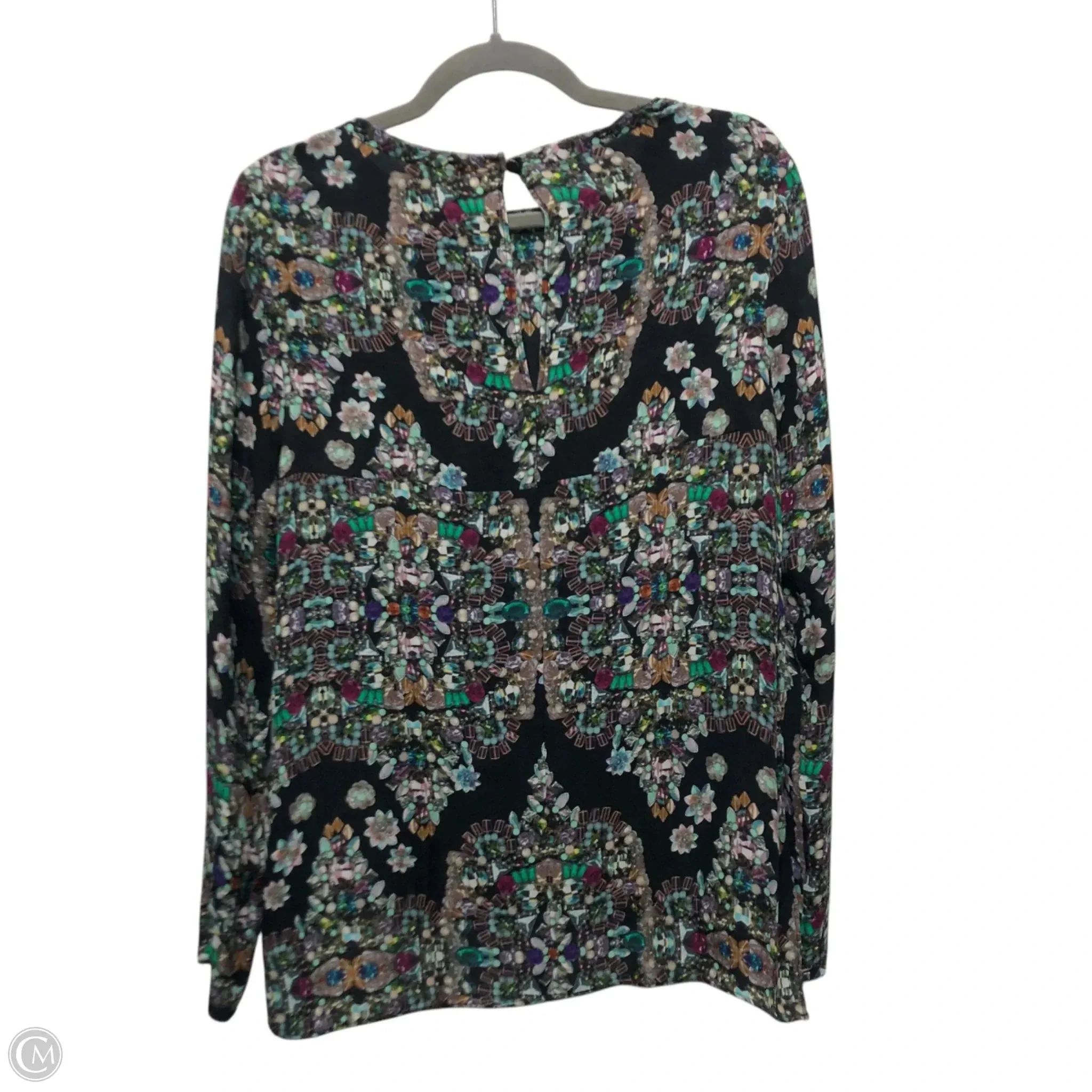 Top Long Sleeve By Nicole By Nicole Miller In Multi-colored, Size: S
