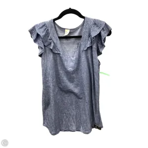 Top Short Sleeve By 7th Ray In Blue, Size: M