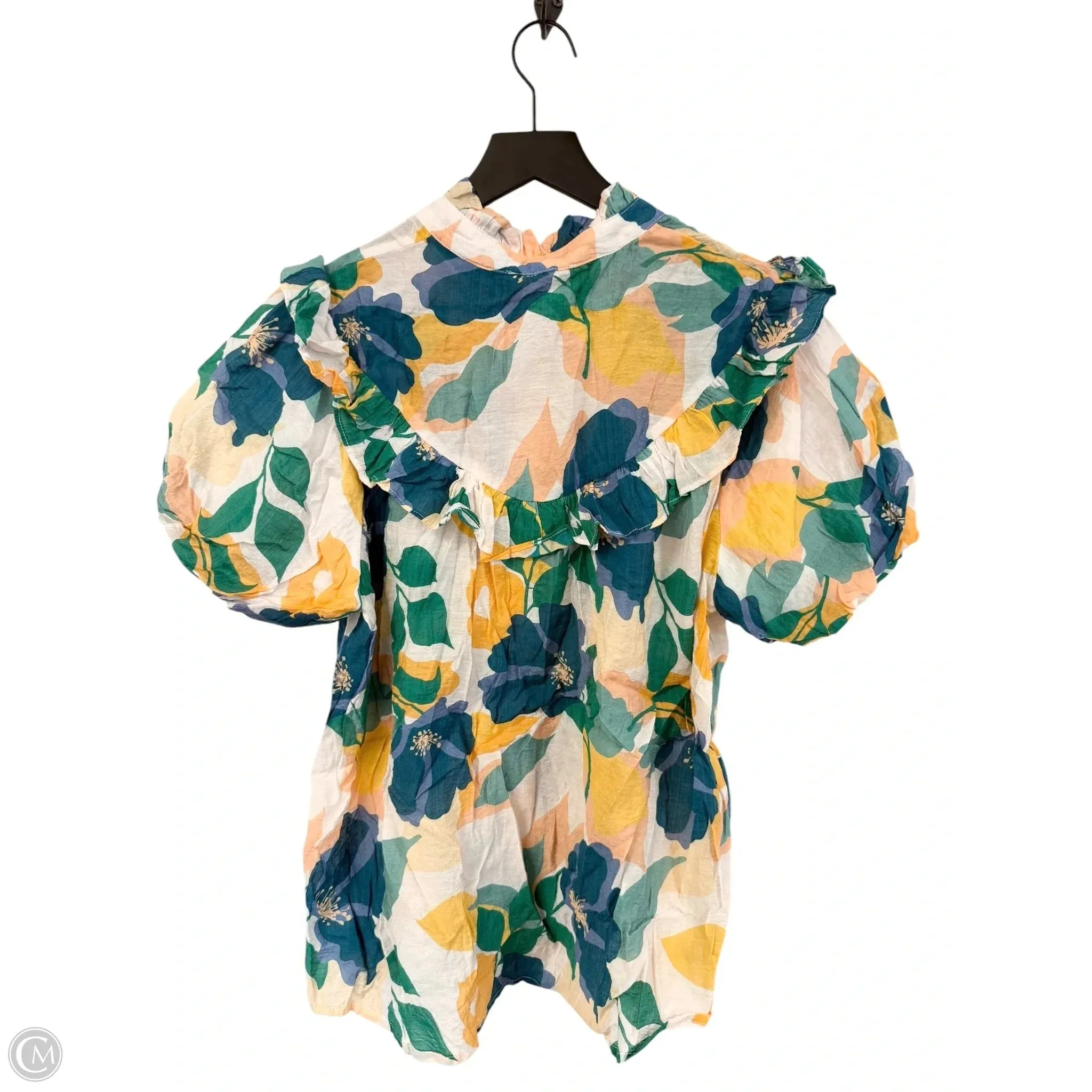 Top Short Sleeve By Entro In Floral Print, Size: L