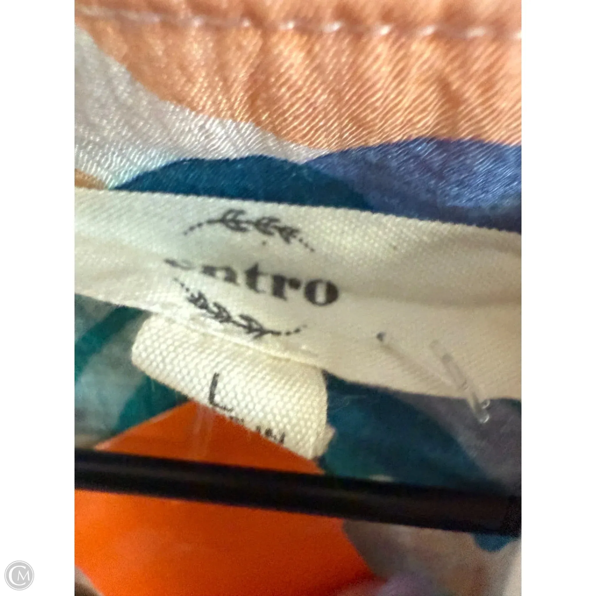 Top Short Sleeve By Entro In Floral Print, Size: L