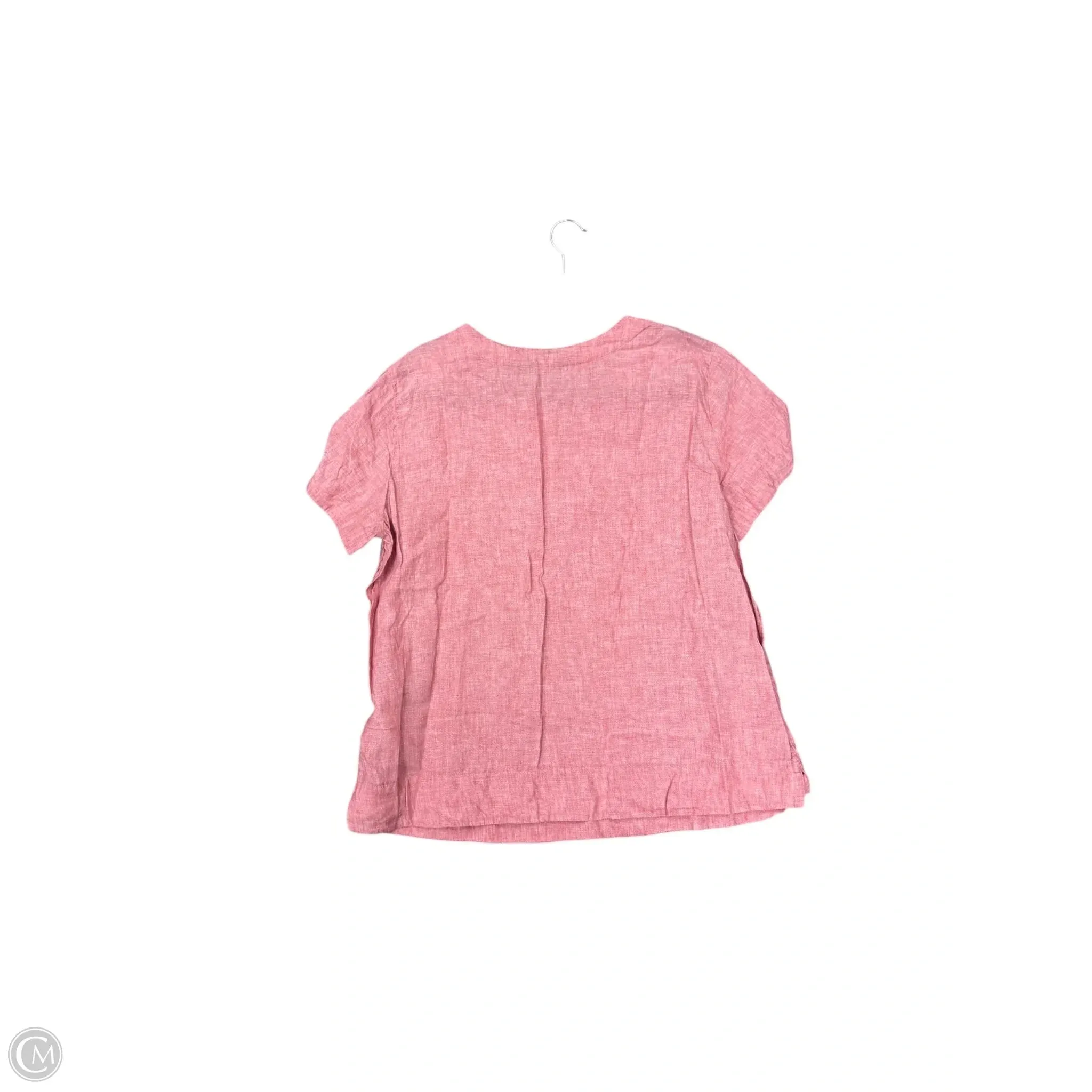 Top Short Sleeve By Lands End In Red, Size: L