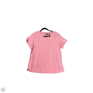 Top Short Sleeve By Lands End In Red, Size: L