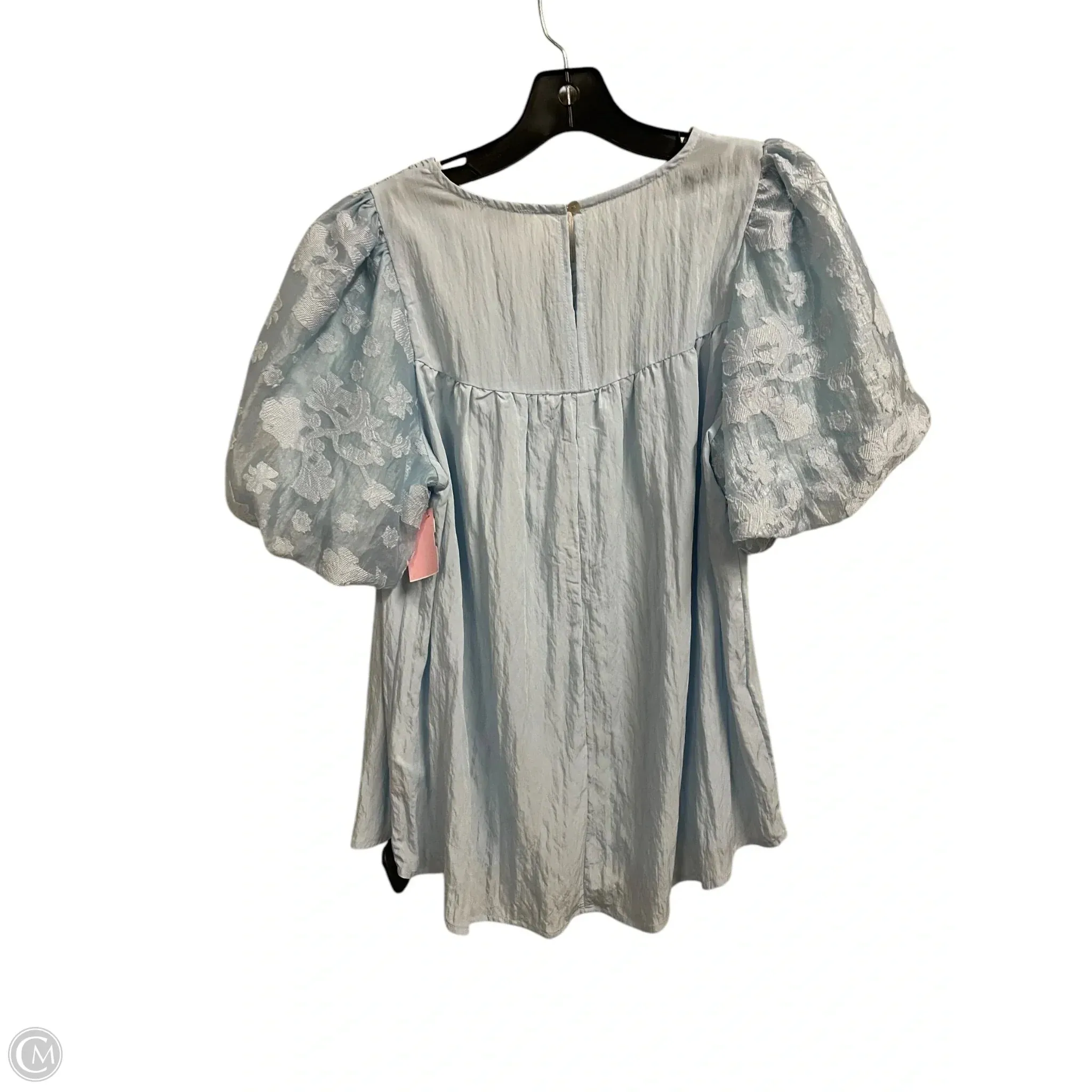 Top Short Sleeve By Umgee In Blue, Size: S