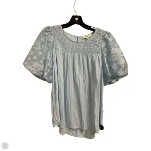 Top Short Sleeve By Umgee In Blue, Size: S