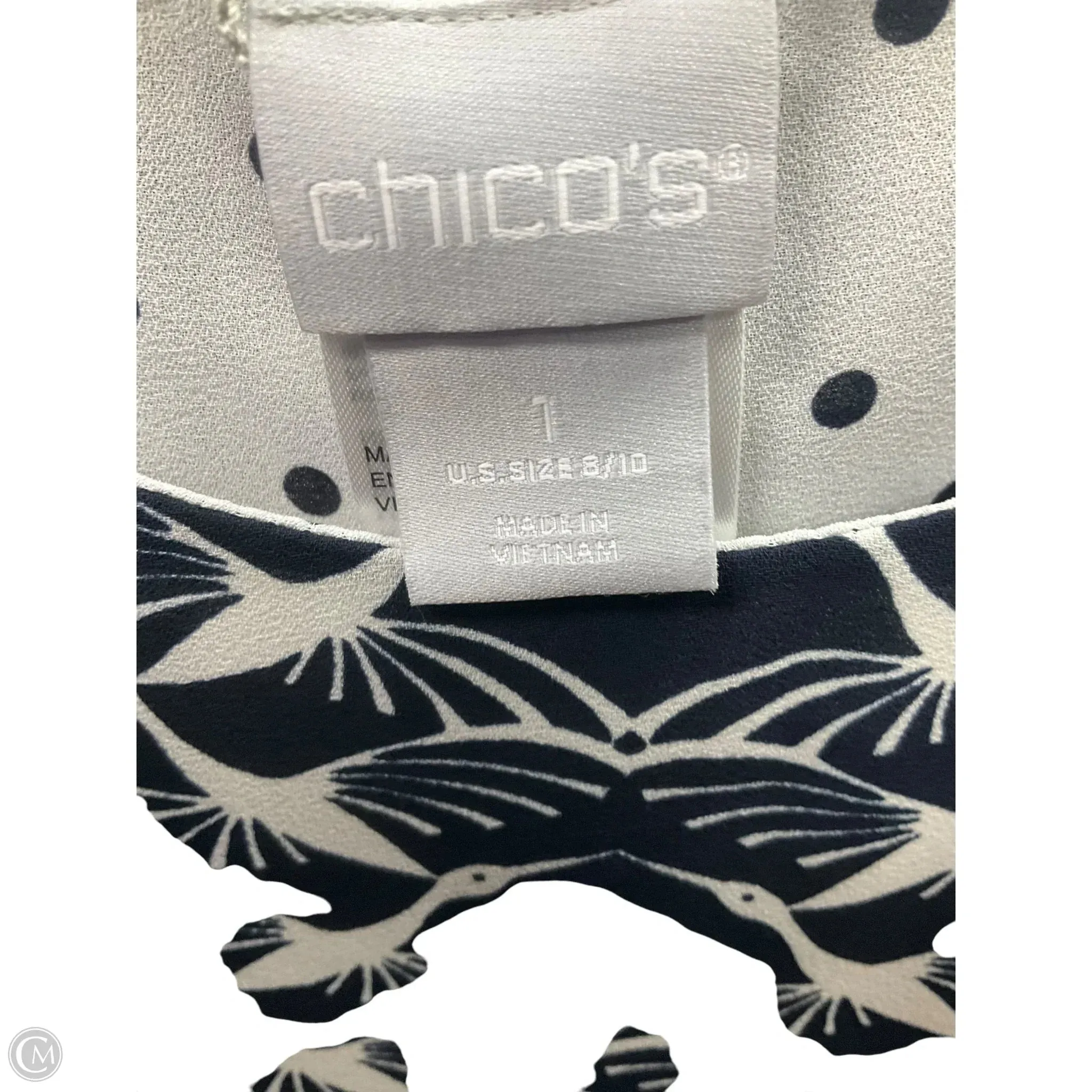 Top Sleeveless By Chicos In Multi-colored, Size: M