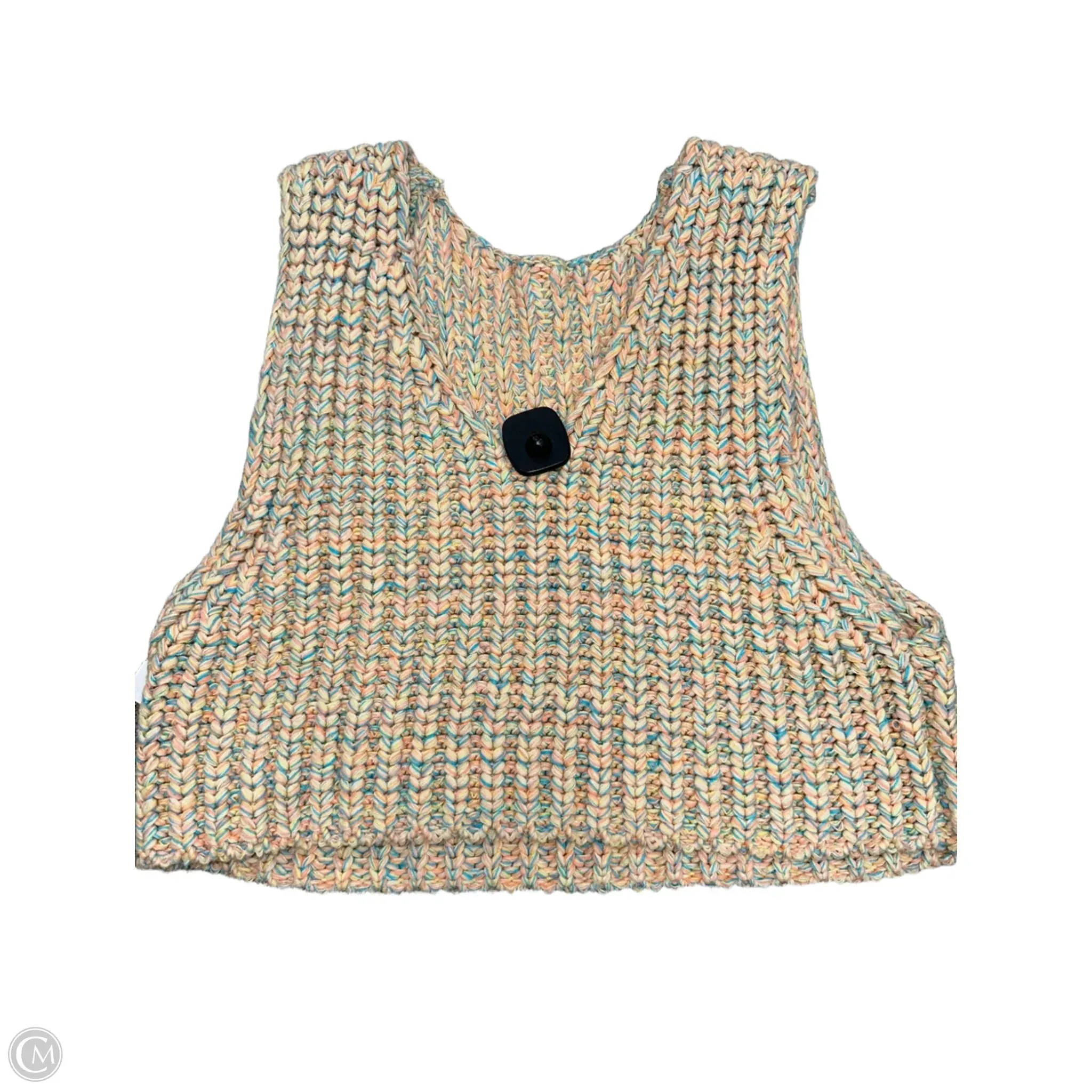 Top Sleeveless By Free People In Rainbow Print, Size: L
