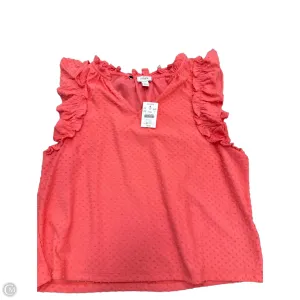 Top Sleeveless By J. Crew In Orange, Size: L